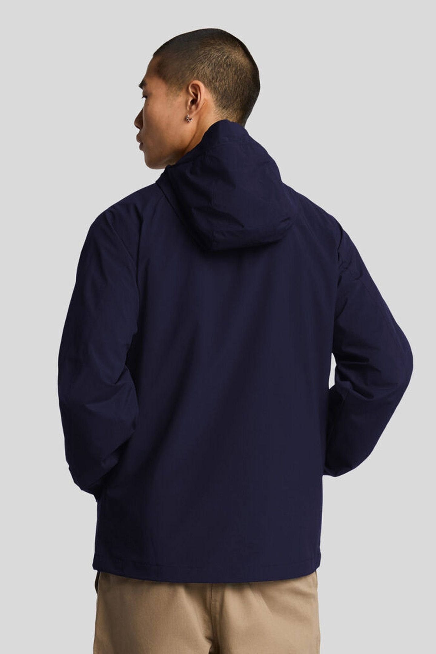 HOODED SHELL JACKET DARK NAVY 2