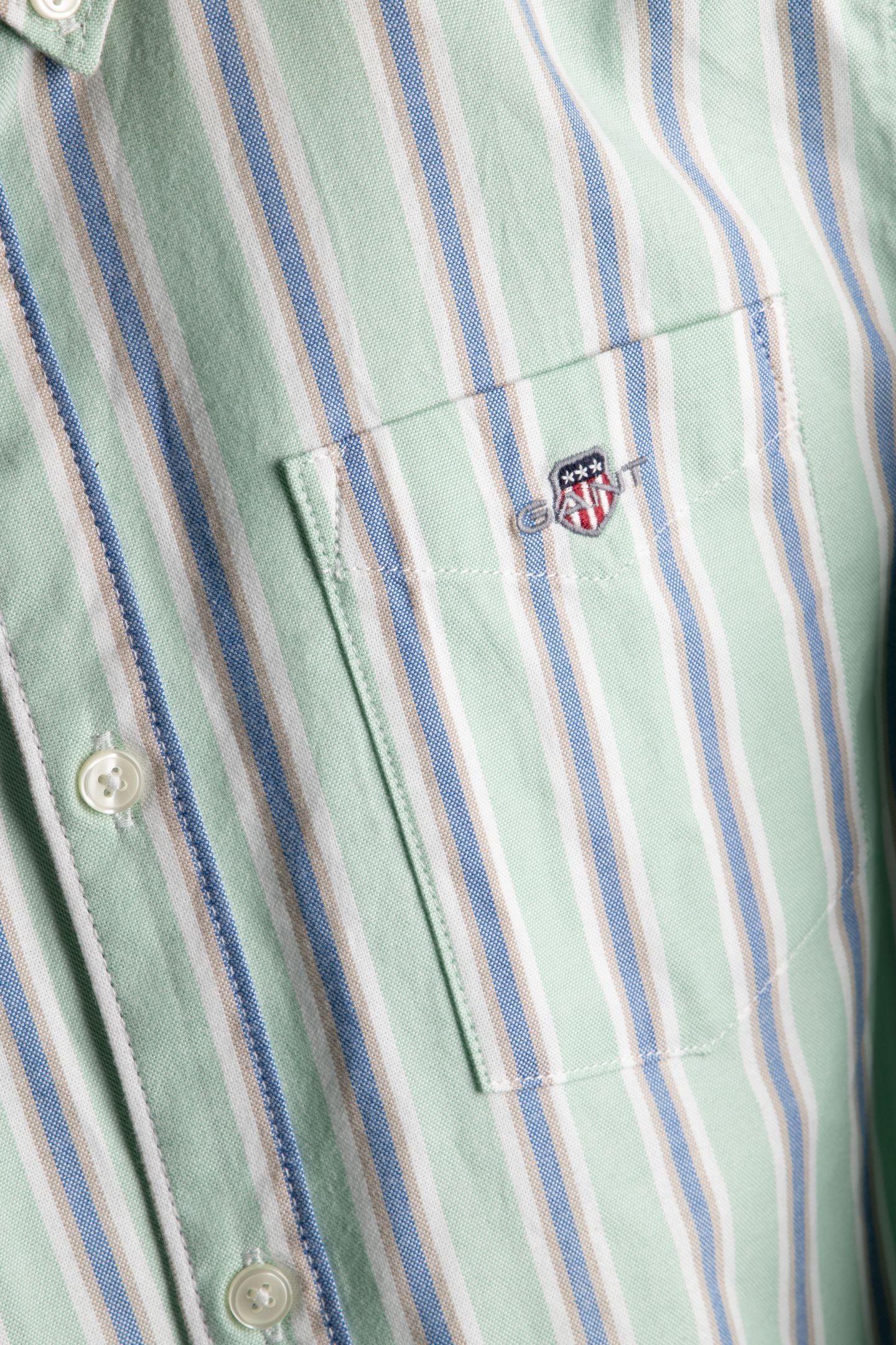 TEEN BOYS SEASONAL STRIPE SHIRT TURQUOISE 4