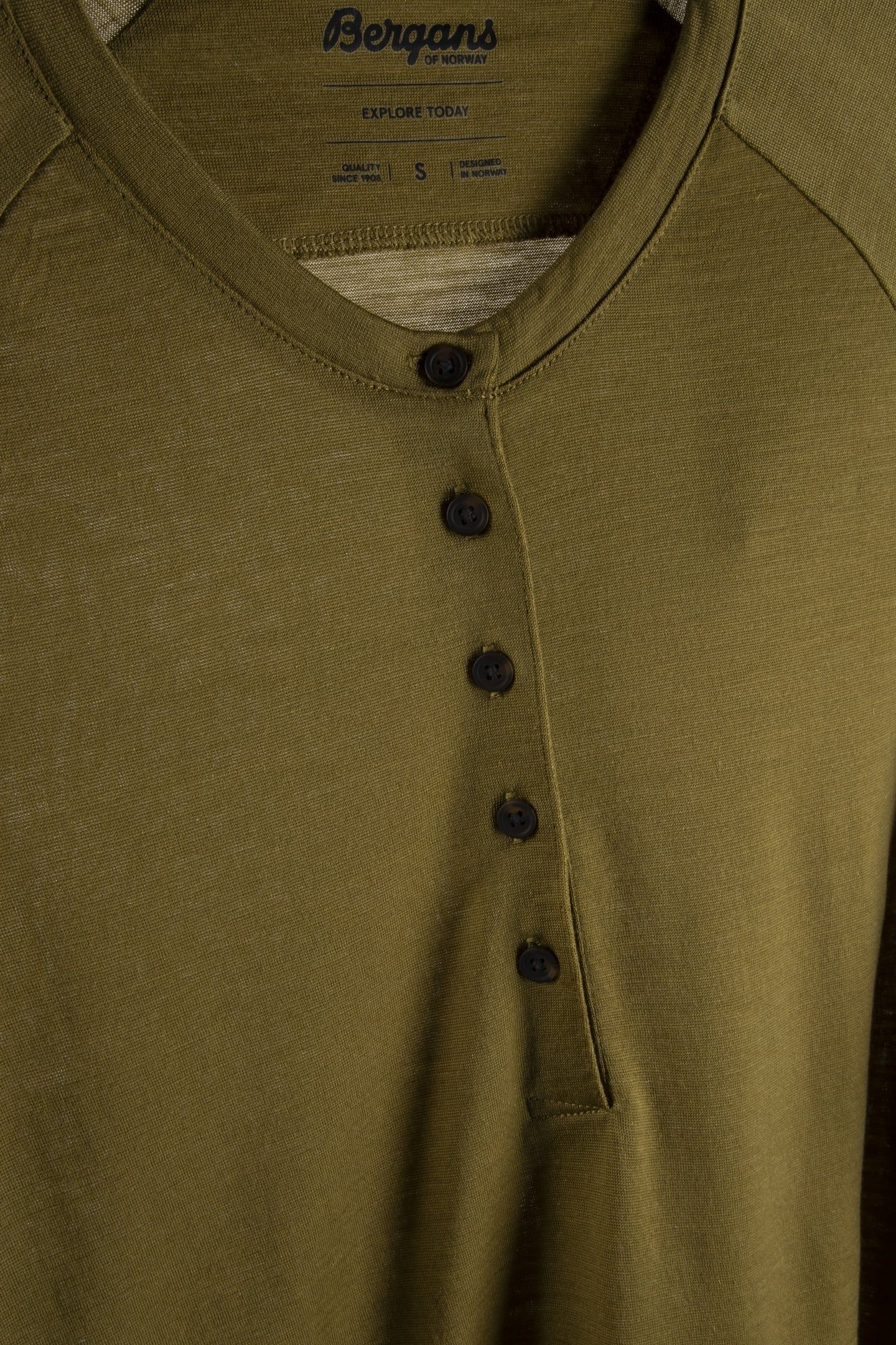 LYSEBU WOOL W HENLEY OLIVE GREEN 4