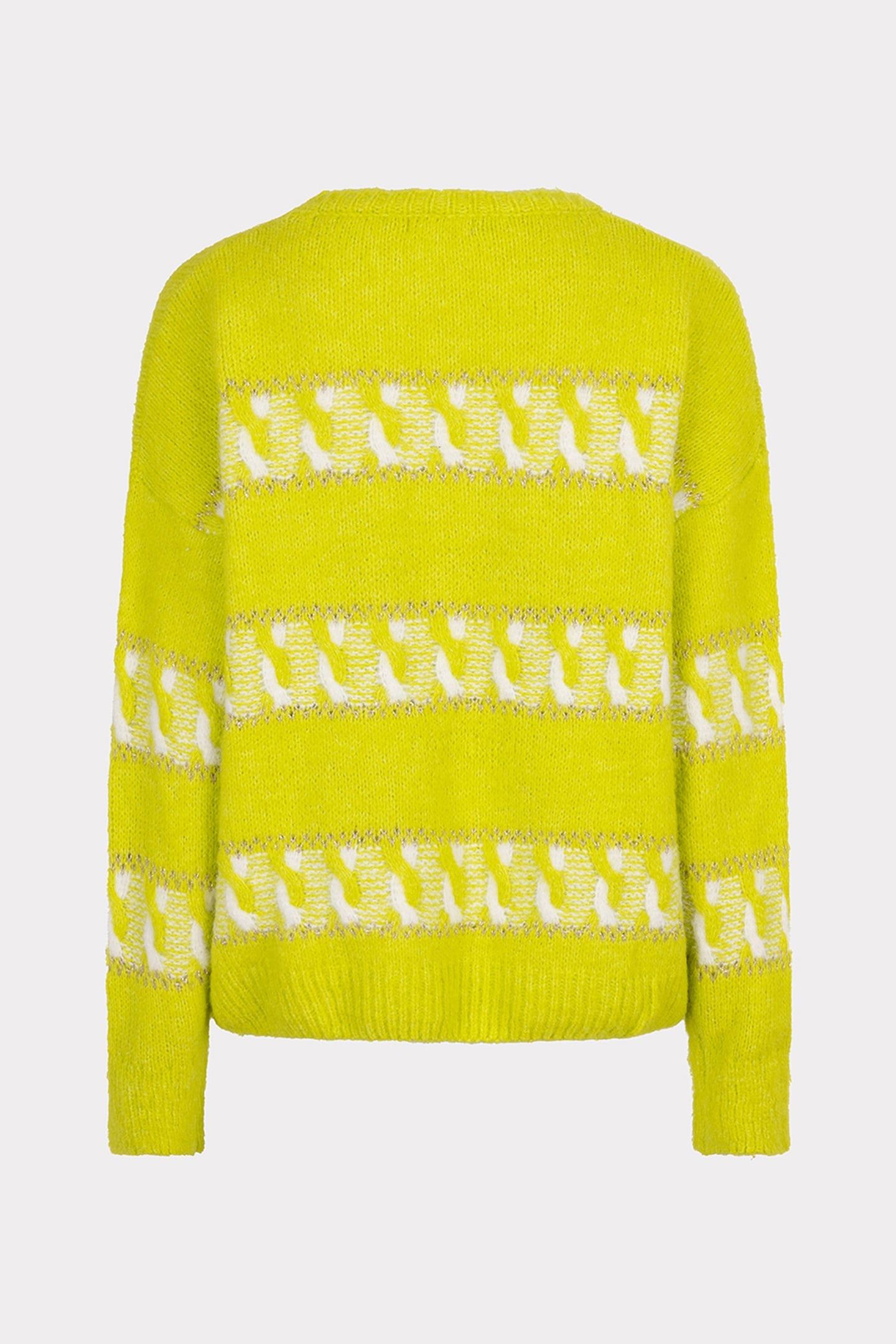 SWEATER STRIPED JACQUARD CITY LIME 6