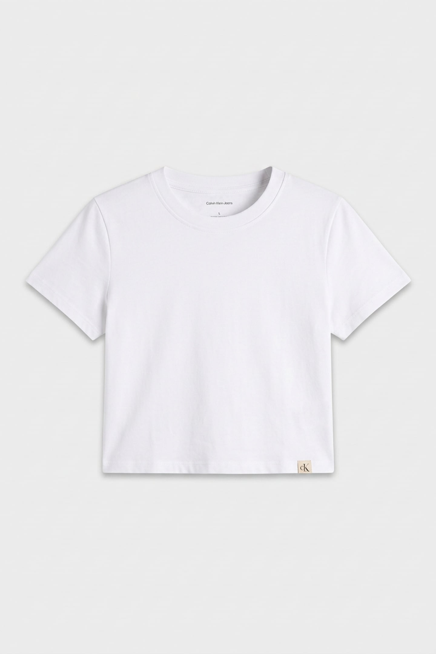 CLEAN CROPPED SHORT TEE BRILLIANT WHITE 3