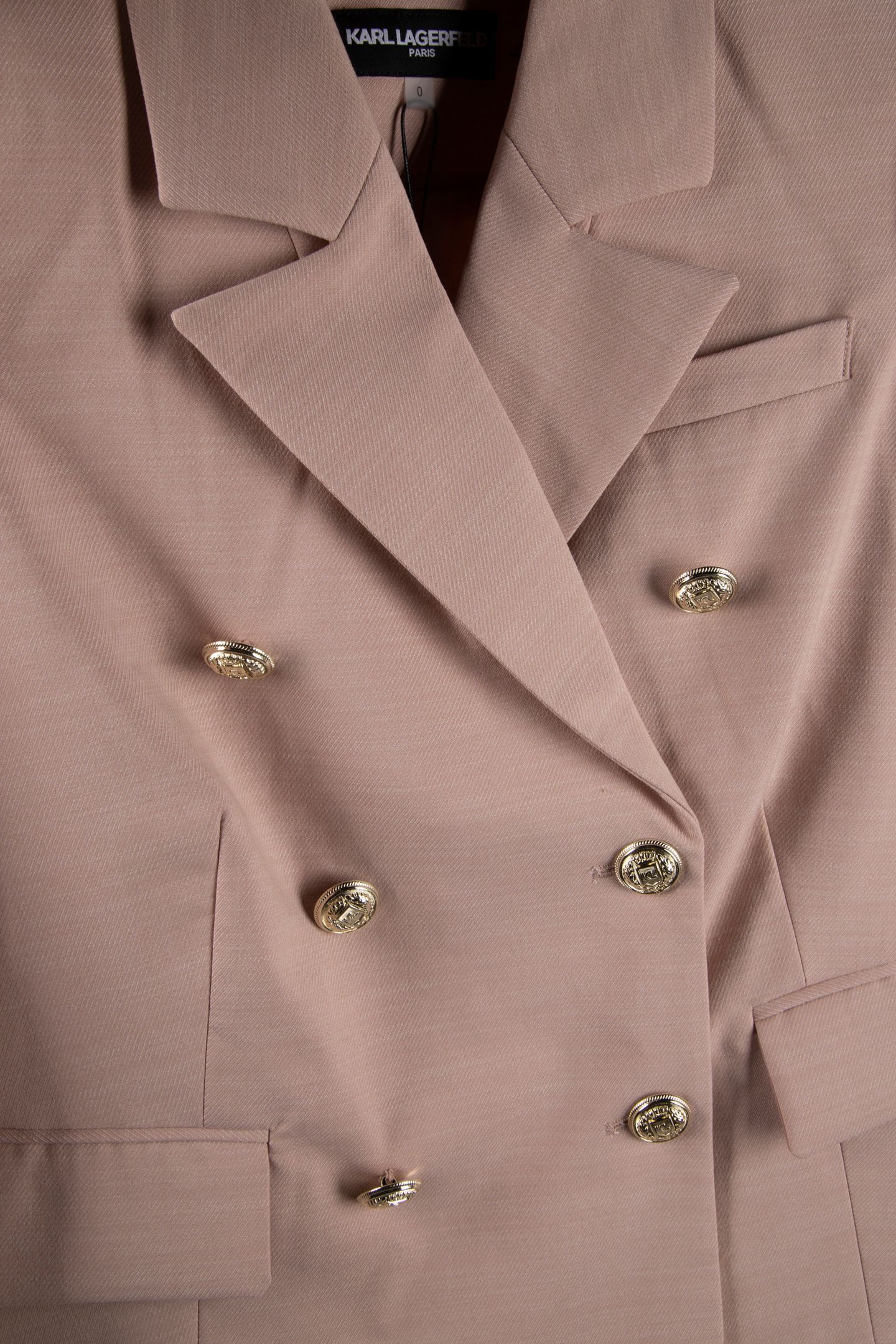 DB GOLD BUTTONS BLAZER NUDE PINK 4