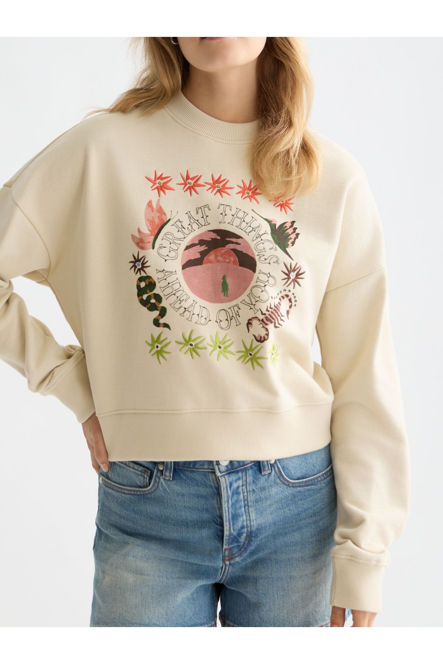 ARTWORK RELAXED-FIT SWEATSHIRT FOG 4
