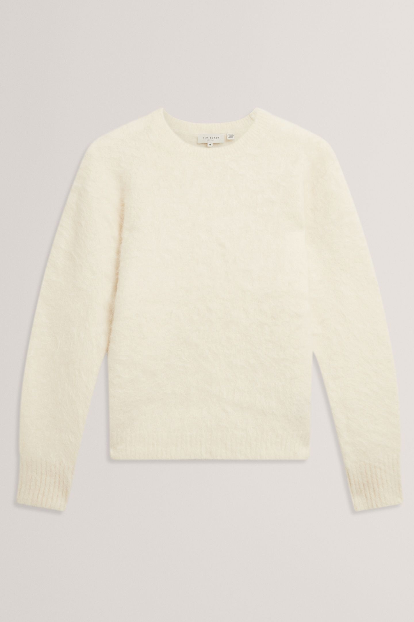 CREW NECK ALPACA JUMPER IVORY 4