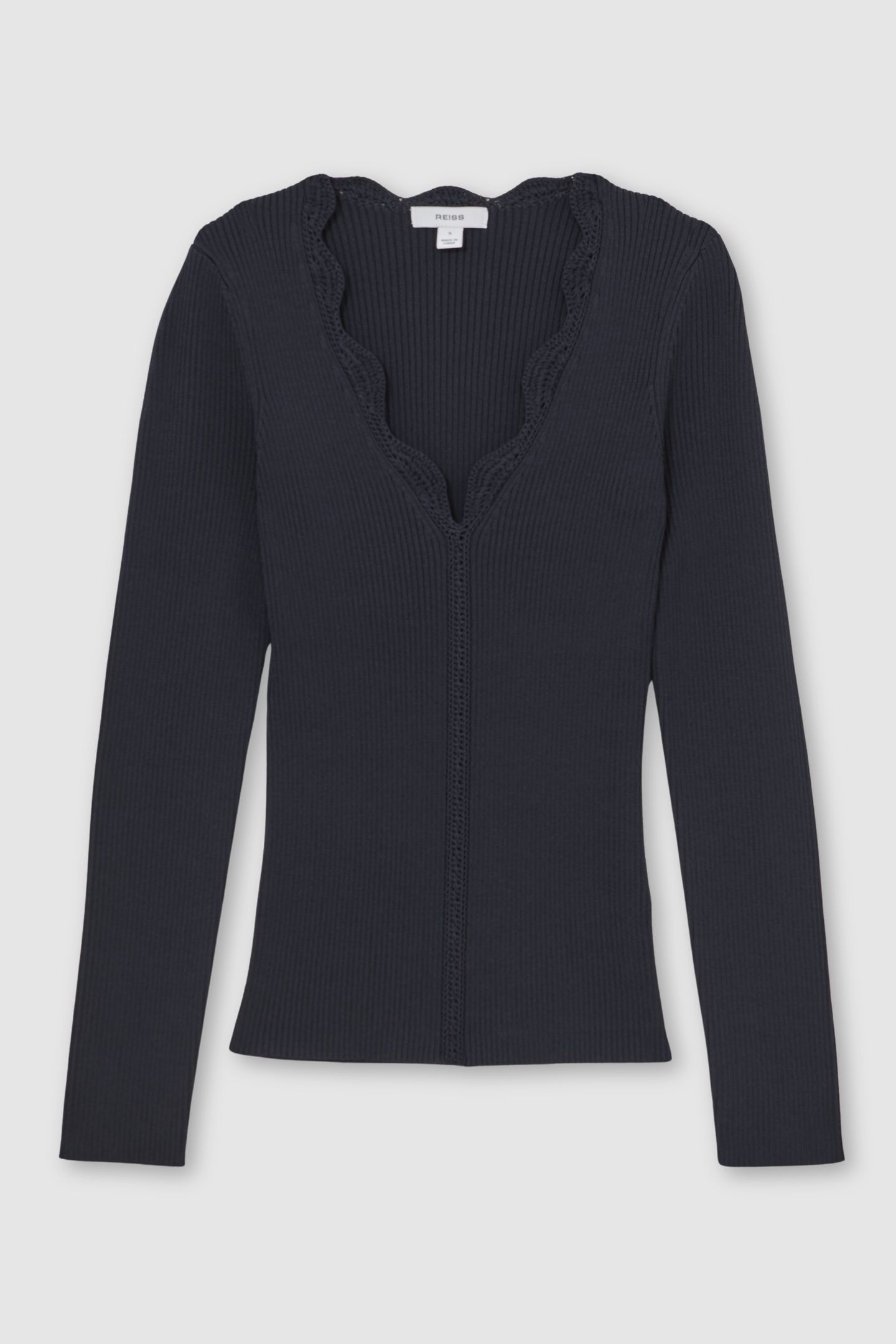 CROCHET STITCH TOP NAVY 4