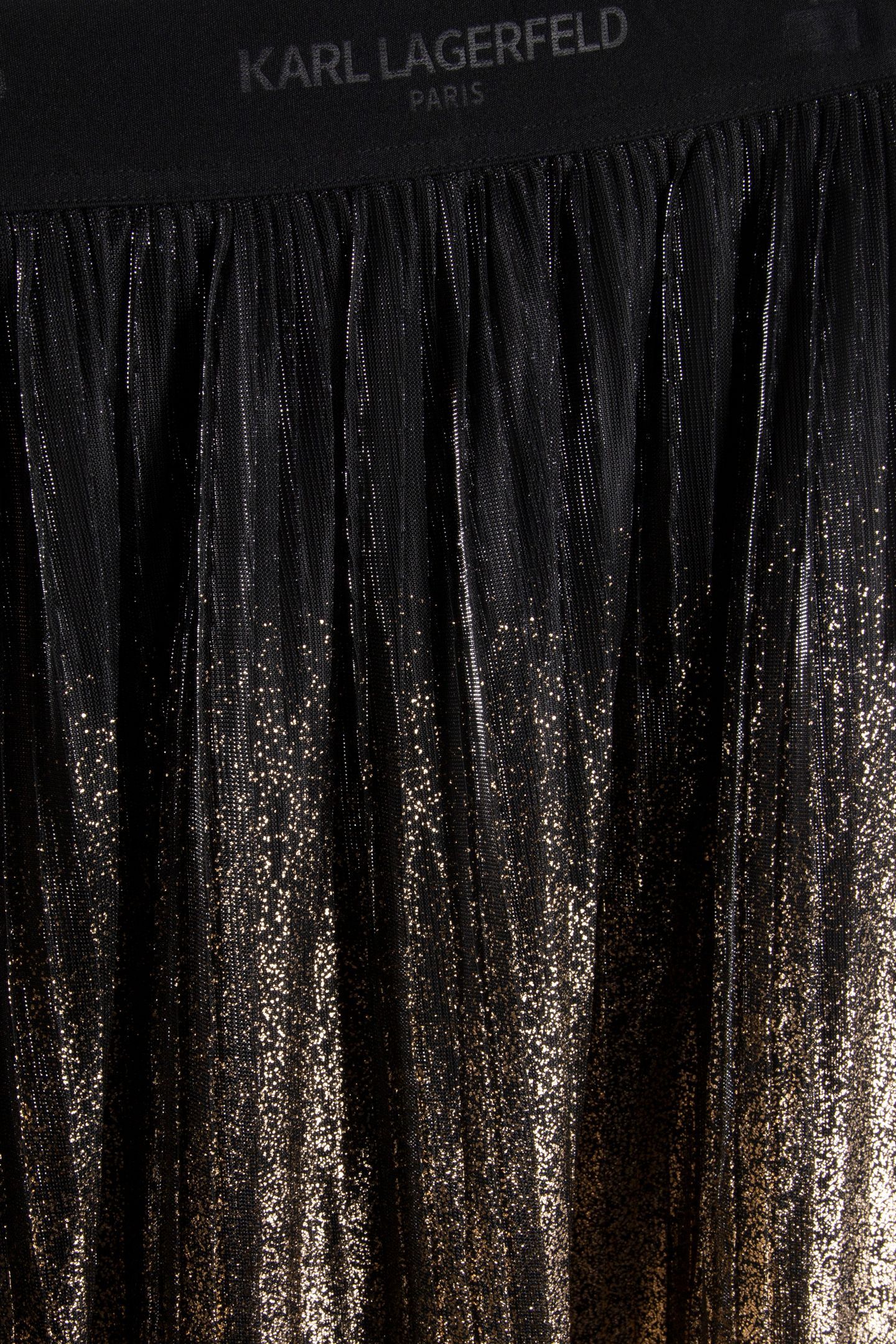 OMBRE METALLIC SKIRT BLACK/GOLD 4
