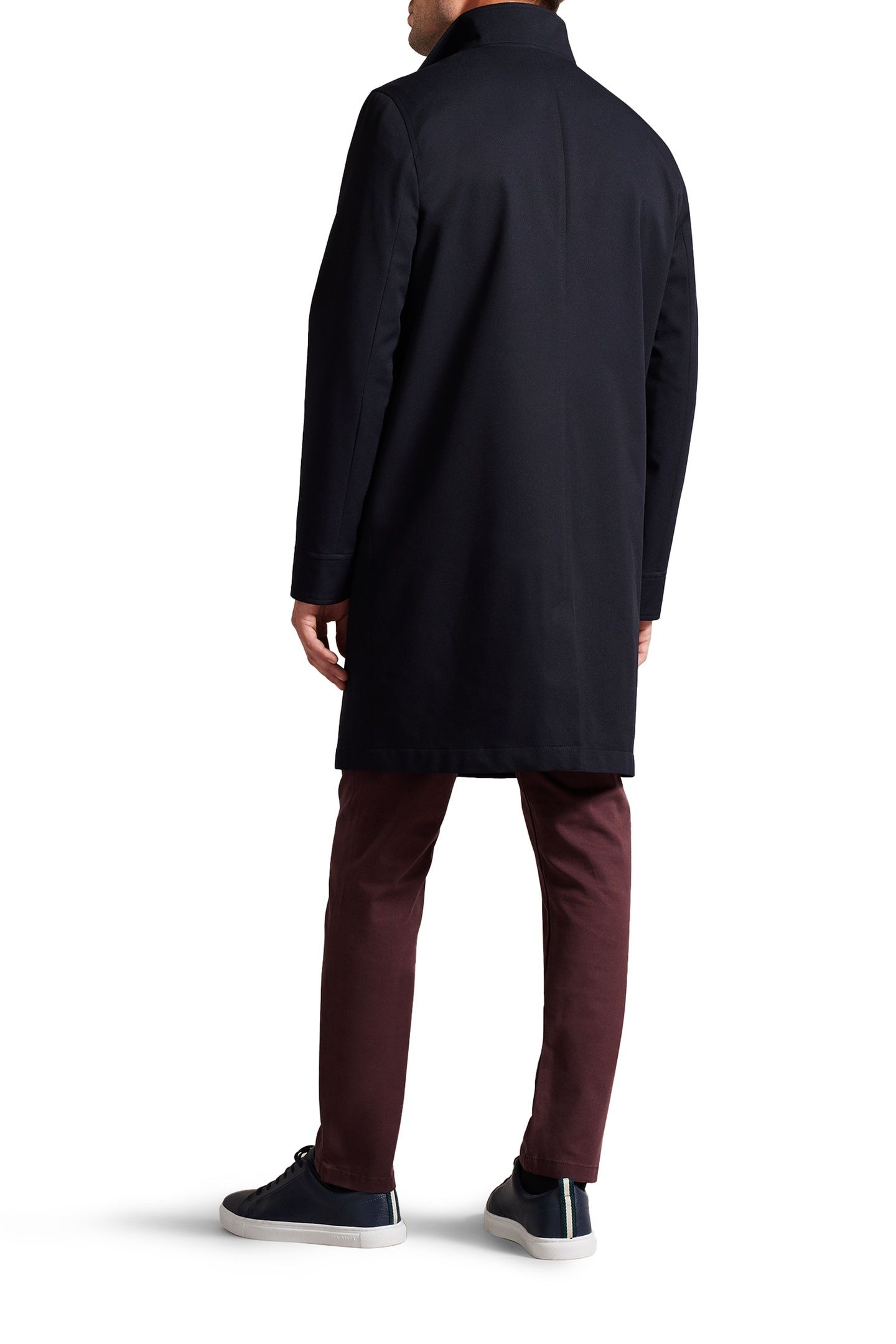 EROLSON NYLON FUNNEL NECK COAT NAVY 3