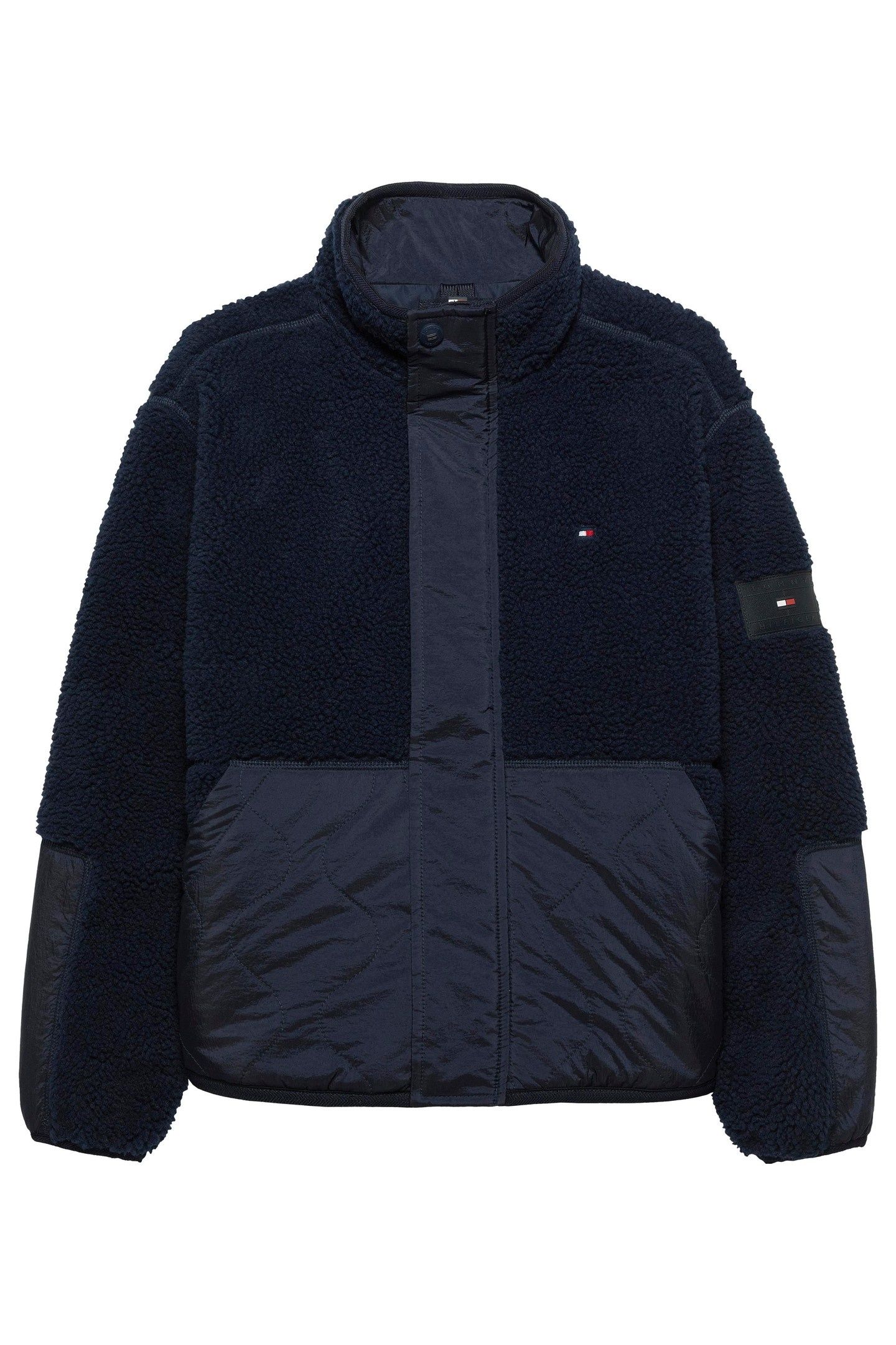 BOYS TEDDY QUILTED BOMBER DARK NIGHT NAVY 2