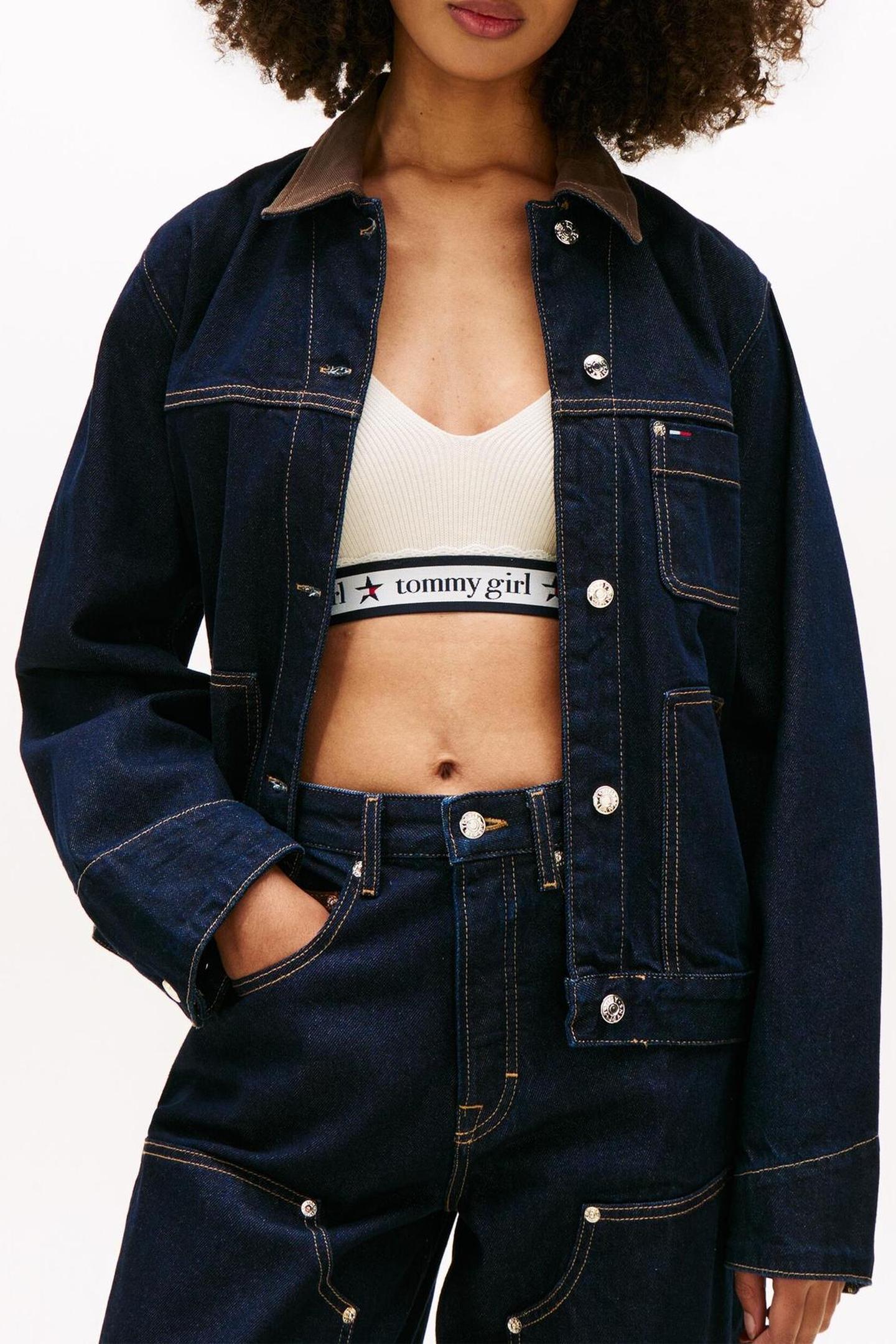 OVERSIZED CHORE JACKET DENIM DARK 1