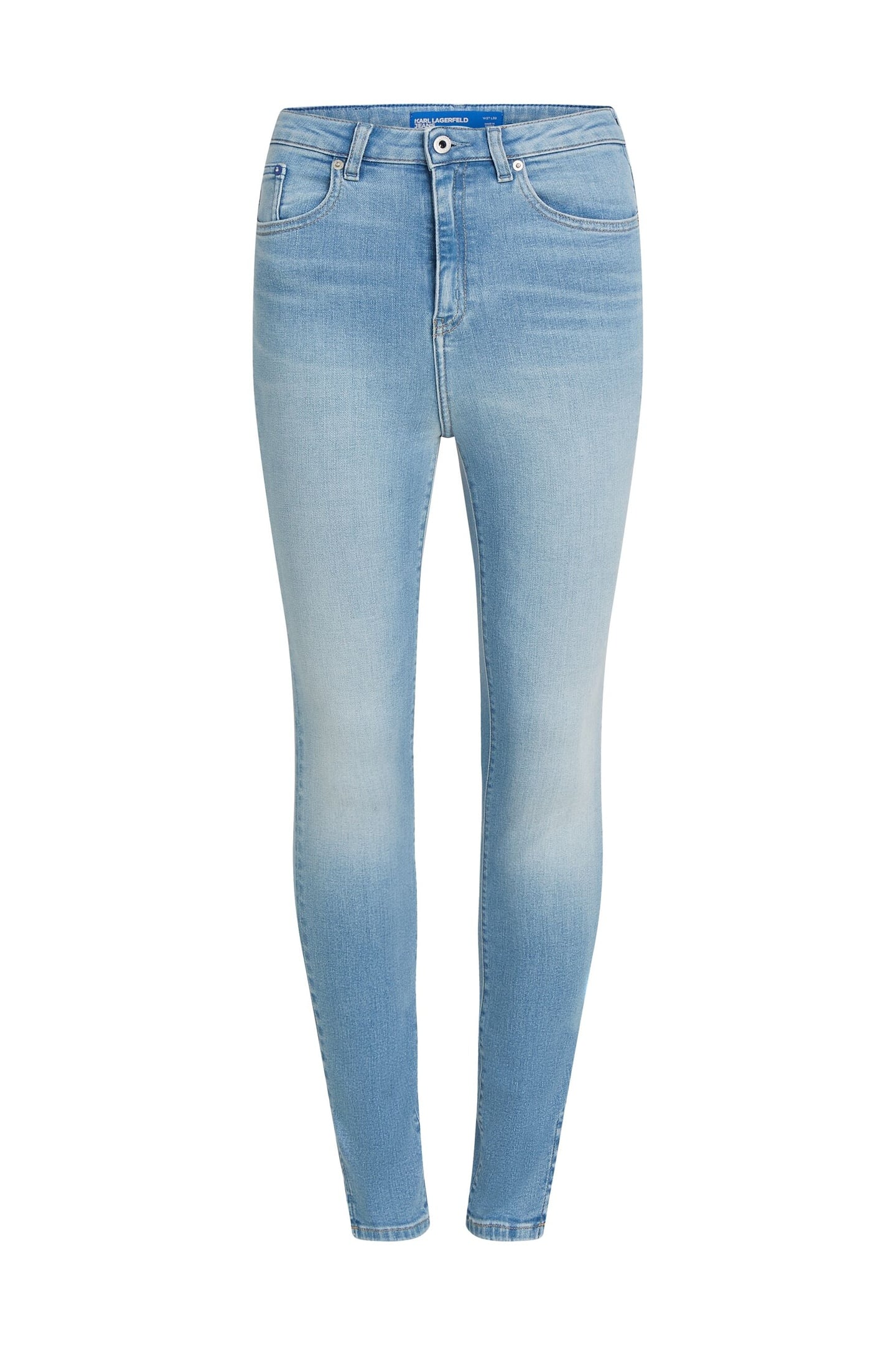 KLJ HR SKINNY W/ SPLIT BRIGHT BLUE 4