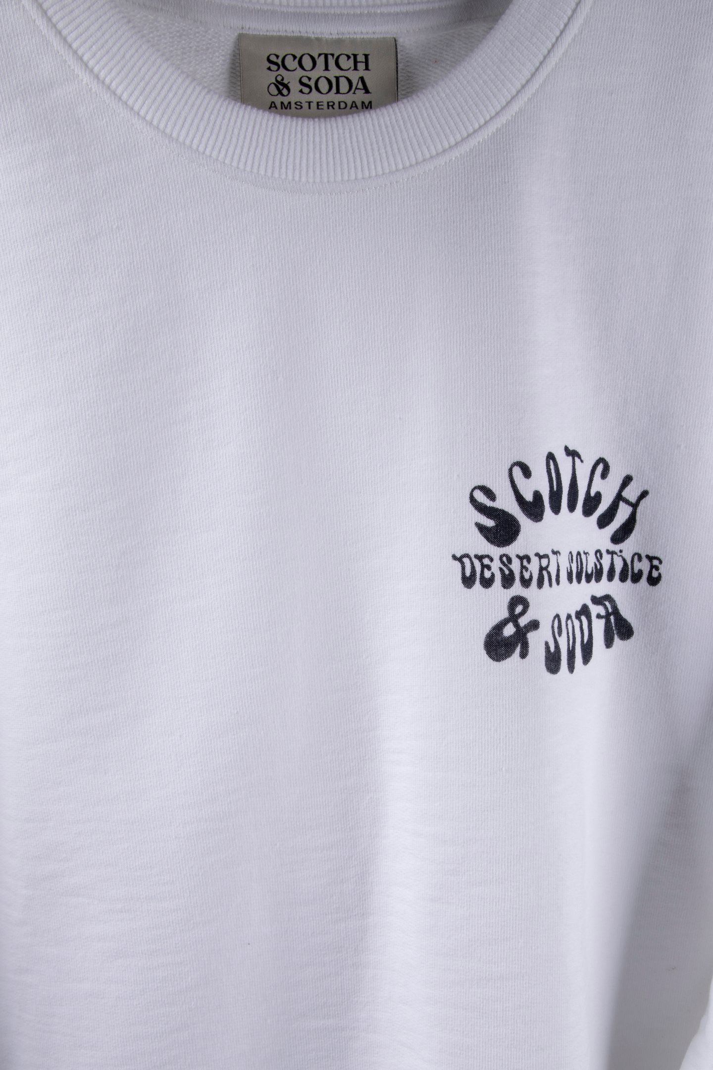 LEFT CHEST LOGO REGULAR-FIT SWEATSHIRT WHITE/PASTEL 4