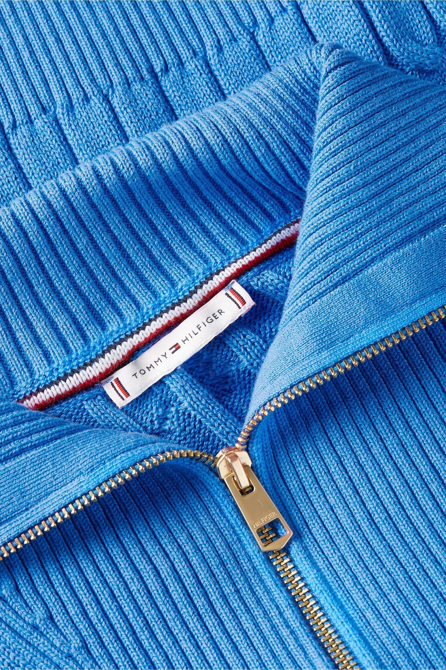 CO CABLE MID GG 1/2 ZIP MESMERIZING BLUE 5