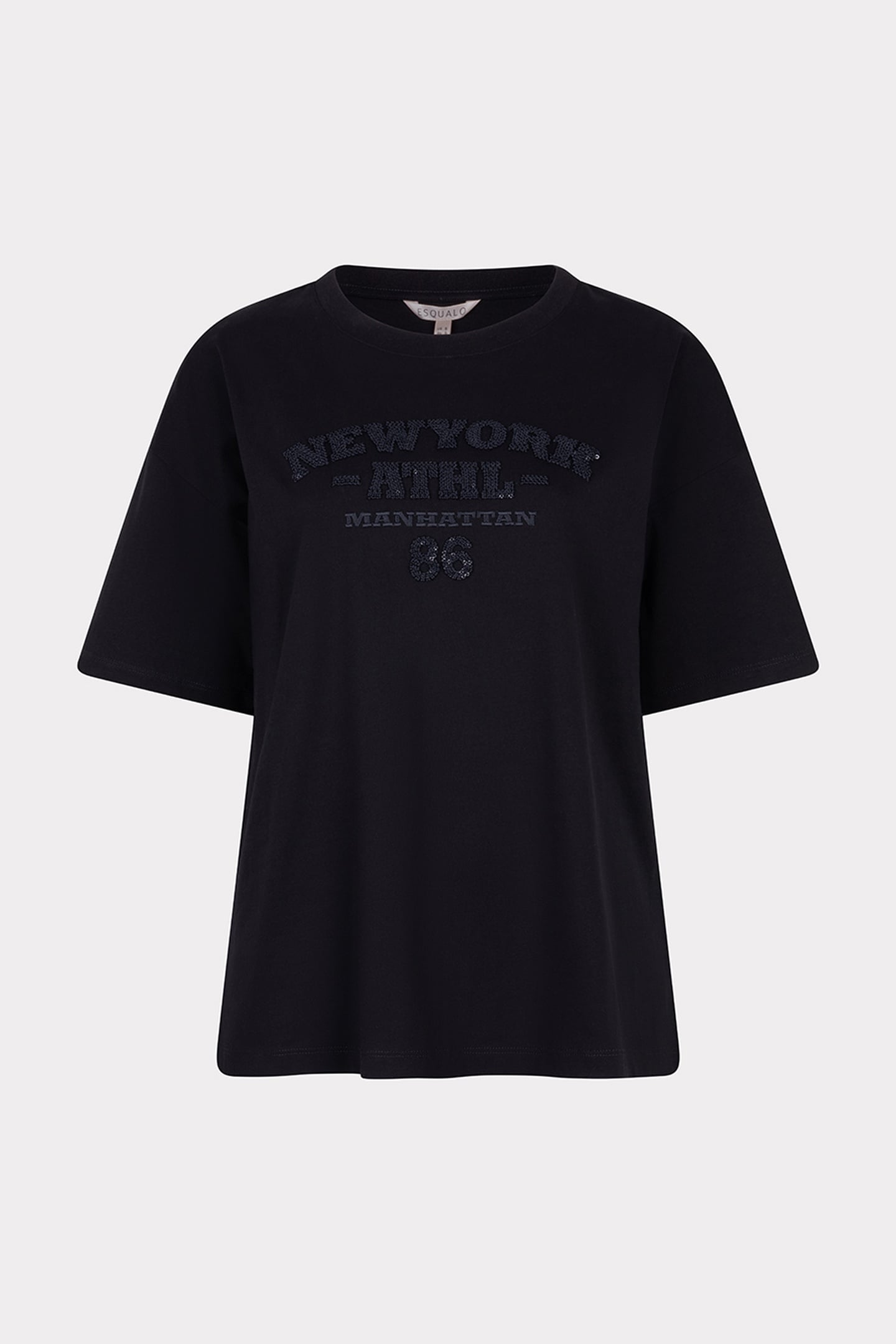 T-SHIRT WIDE "NEW YORK" BLACK 4