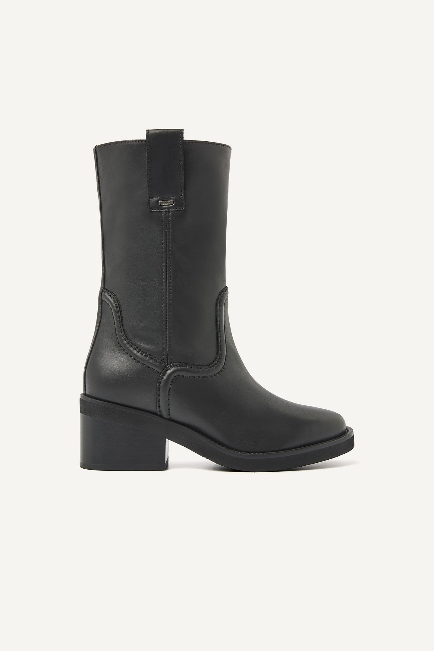 CASSY SLOUCH BLACK LEATHER 1
