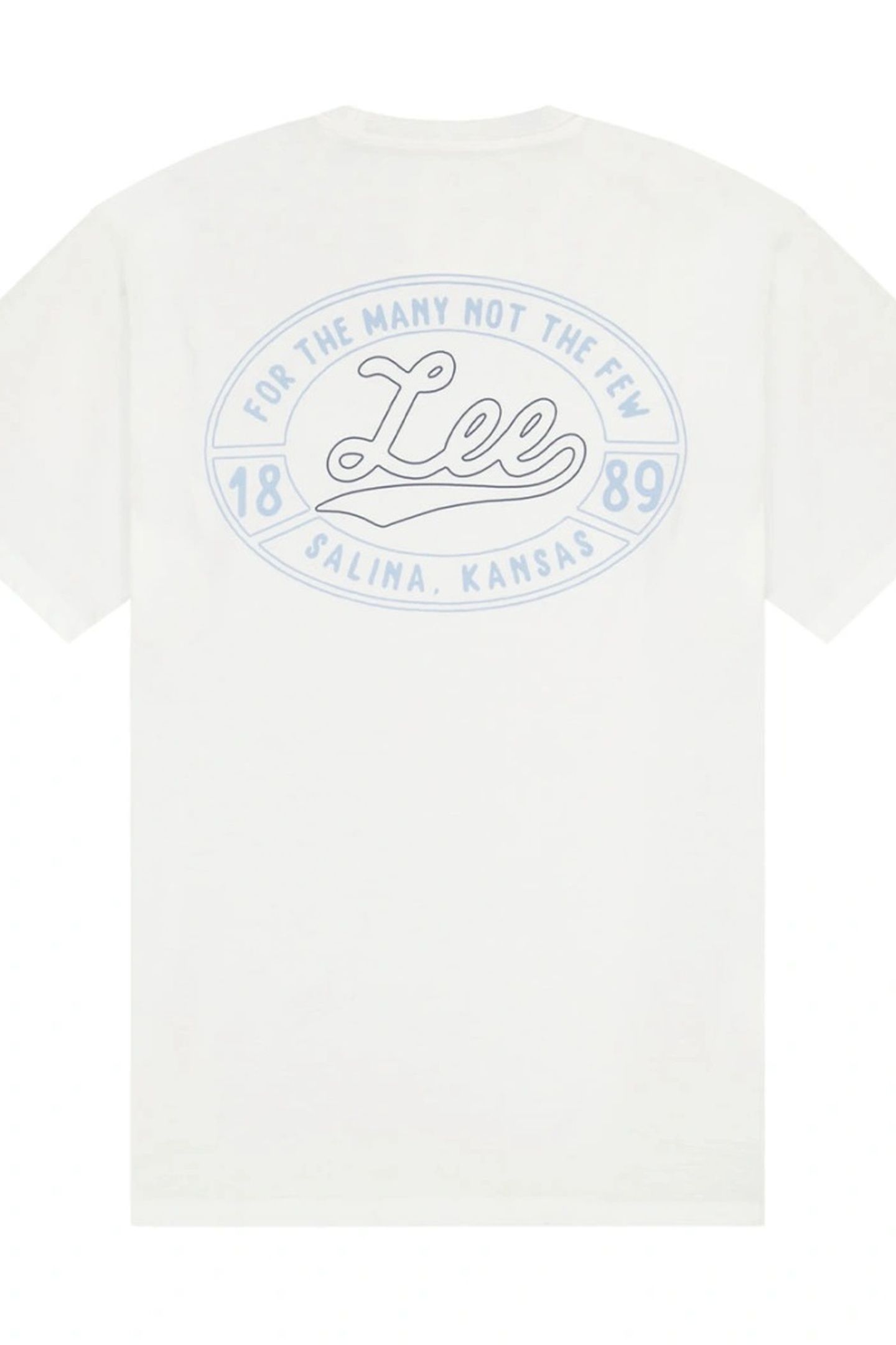 BIG LEE LOGO TEE BRIGHT WHITE REGULAR WHITE 2