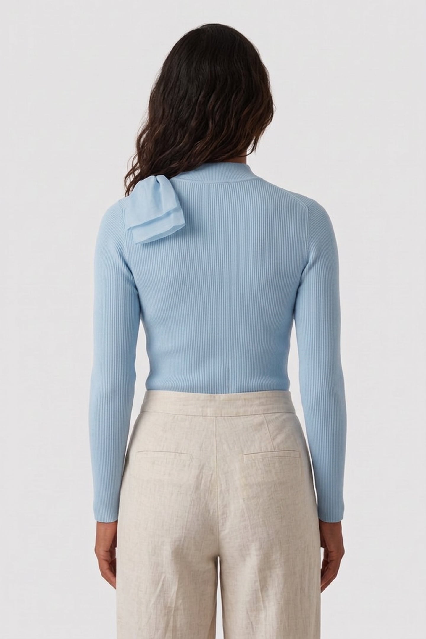 AMBHER EXTRAVAGANT BOW JUMPER BLUE 2