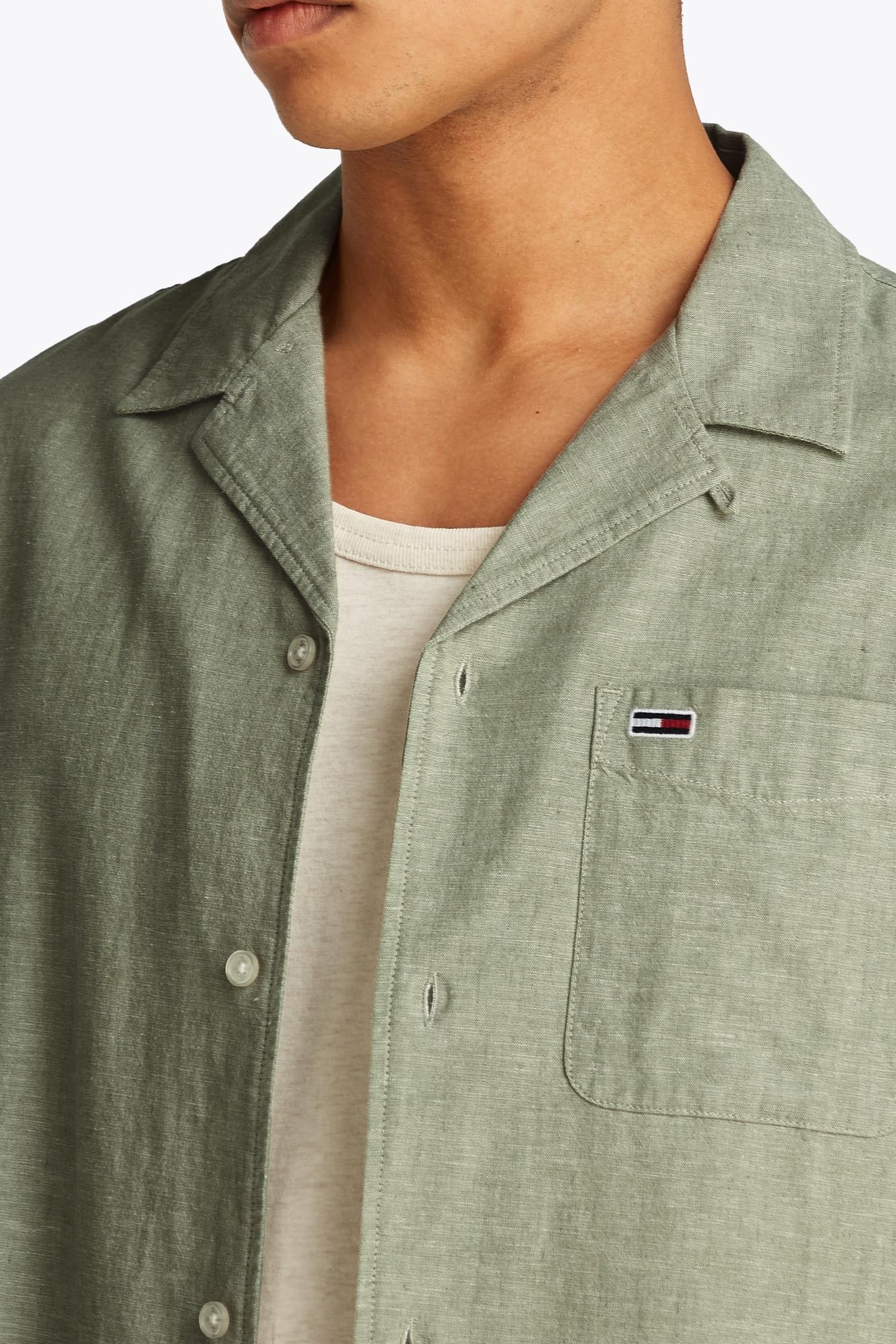TJM LINEN BLEND CAMP ARUBA GREEN 6