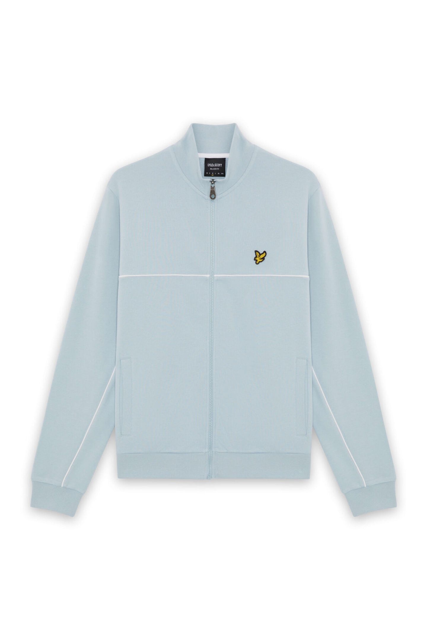 PIPED FULL ZIP TRACK TOP OPAL BLUE 4