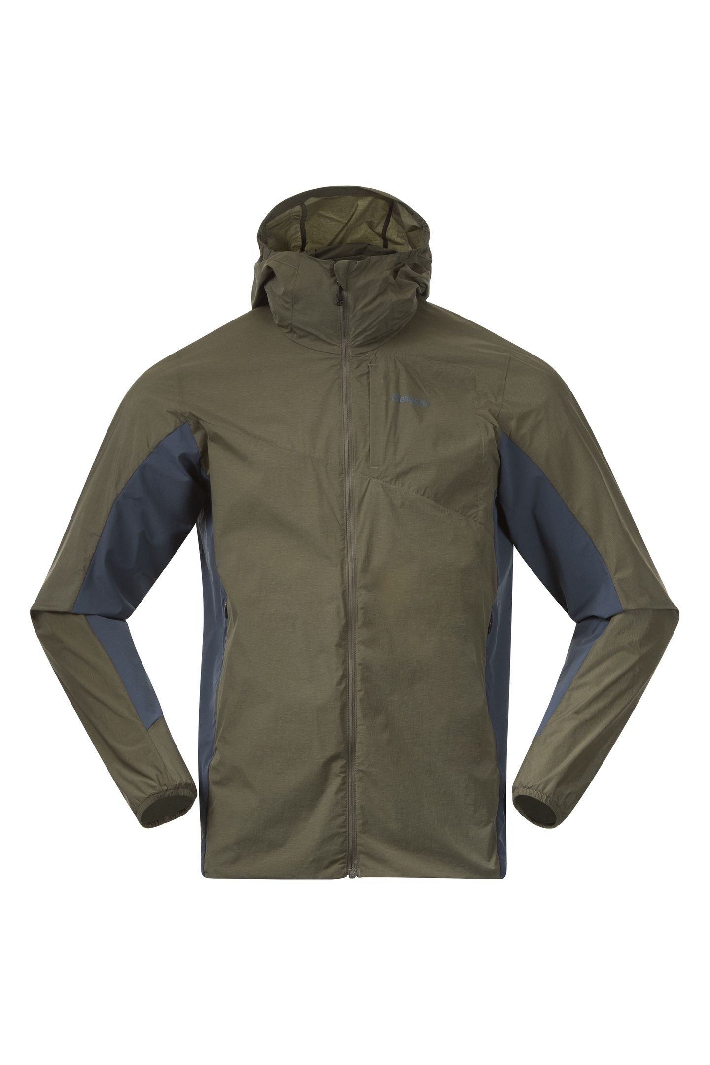 RABOT LT WINDBREAKER JACKET GREEN MUD/ORION BLUE 1