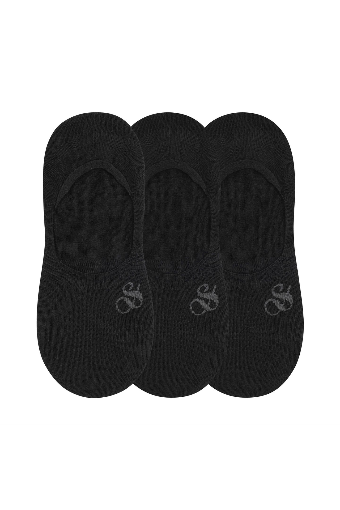 3PK WOMENS NON TERRY LINER BLACK 1