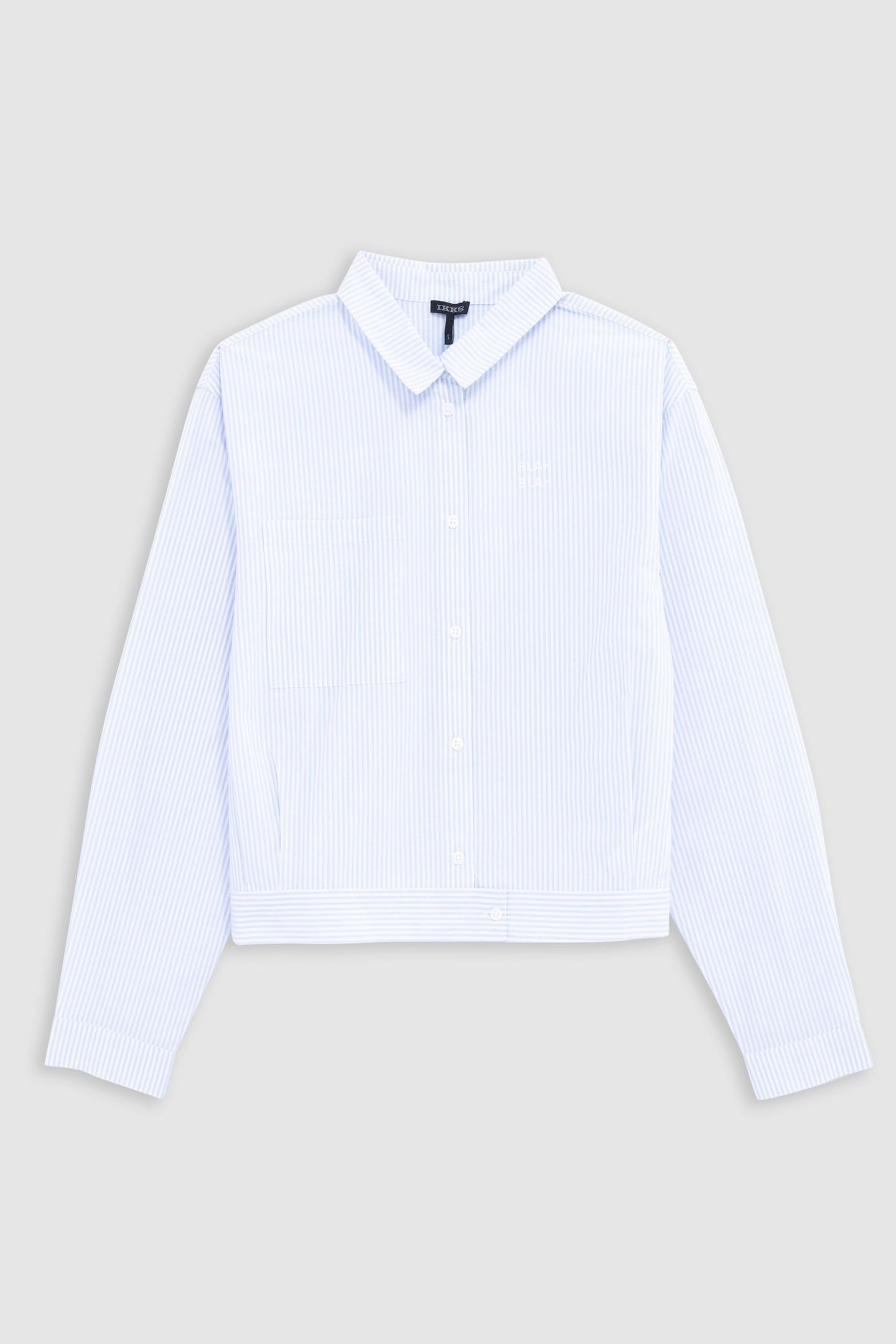 BLUE STRIPED SHIRT SPIRIT JACKET GIRL 1