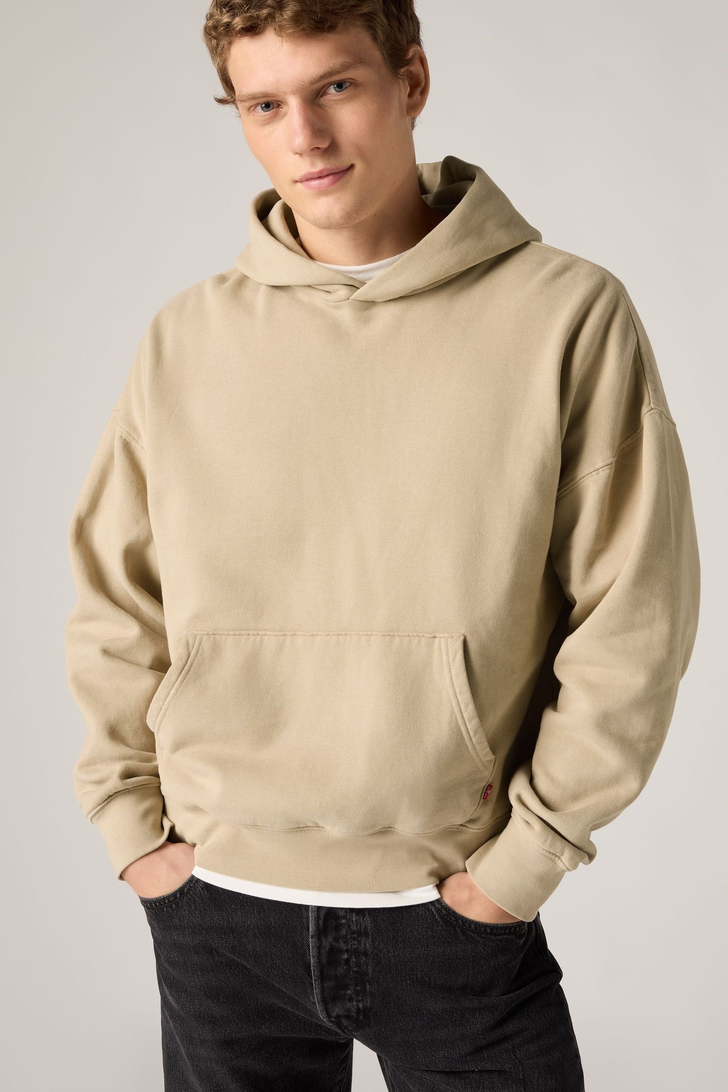 SOFT CROPPED HOODIE WHITE PEPPER WHITE P 1