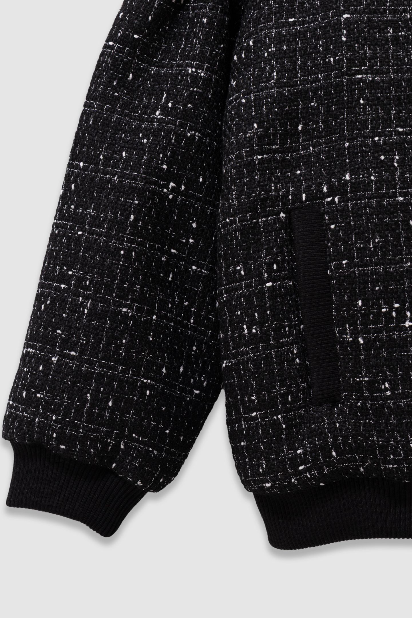GIRLS’ BLACK TWEED-LOOK JACKET 7