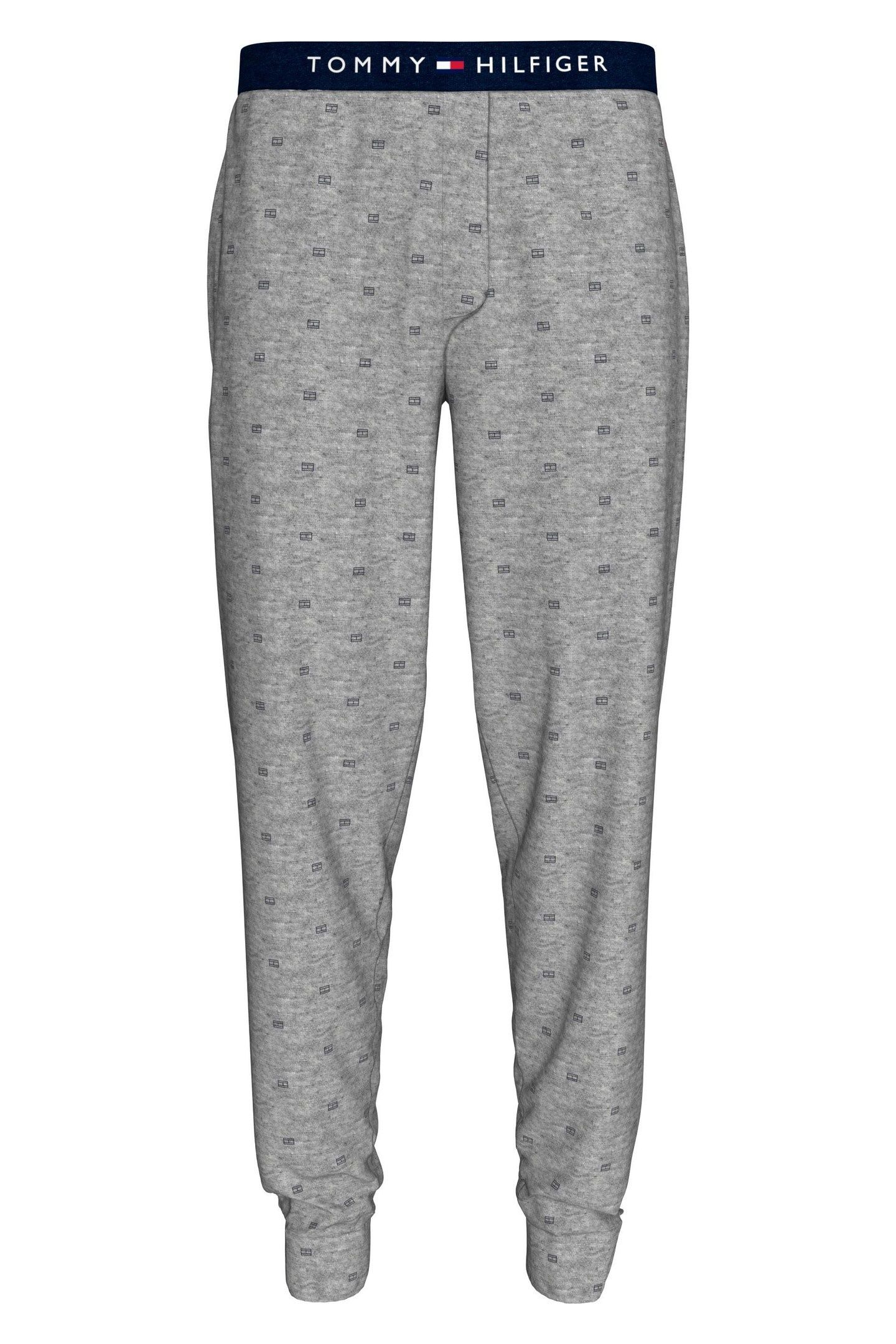 JERSEY PJ PANT CUFFED OUTLINE FLAG GREY HT 1