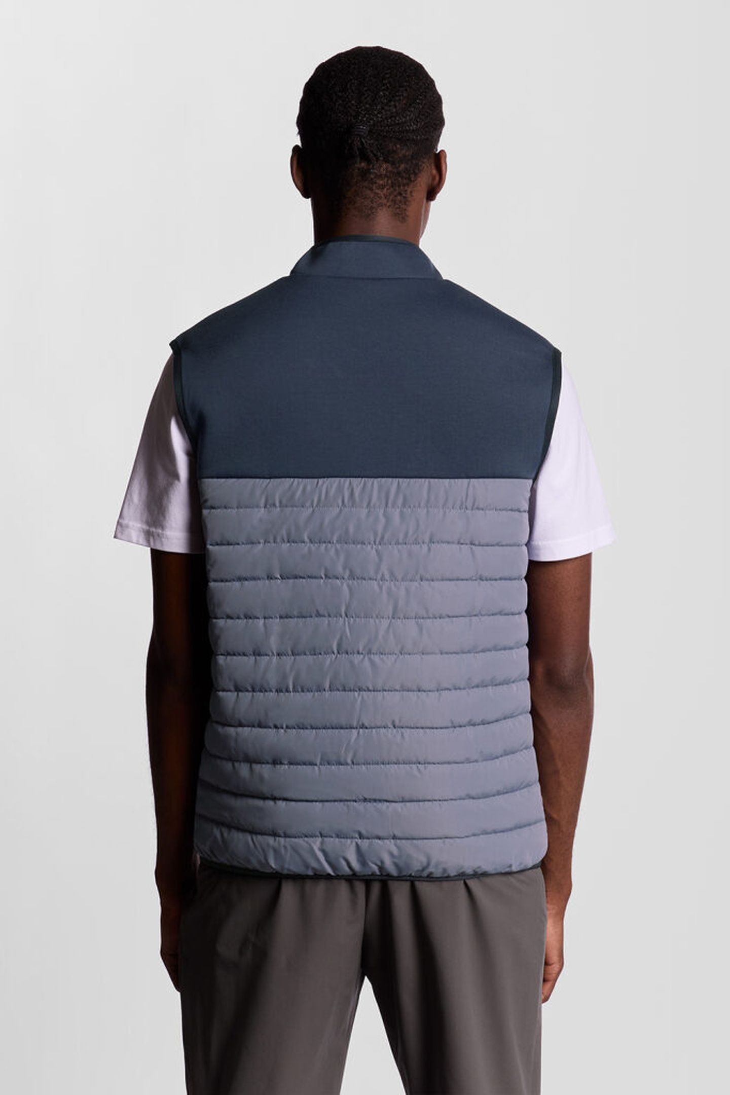 SPORTS FLEECE HYBRID GILET TRUE INDIGO/STEEL INDIGO 2