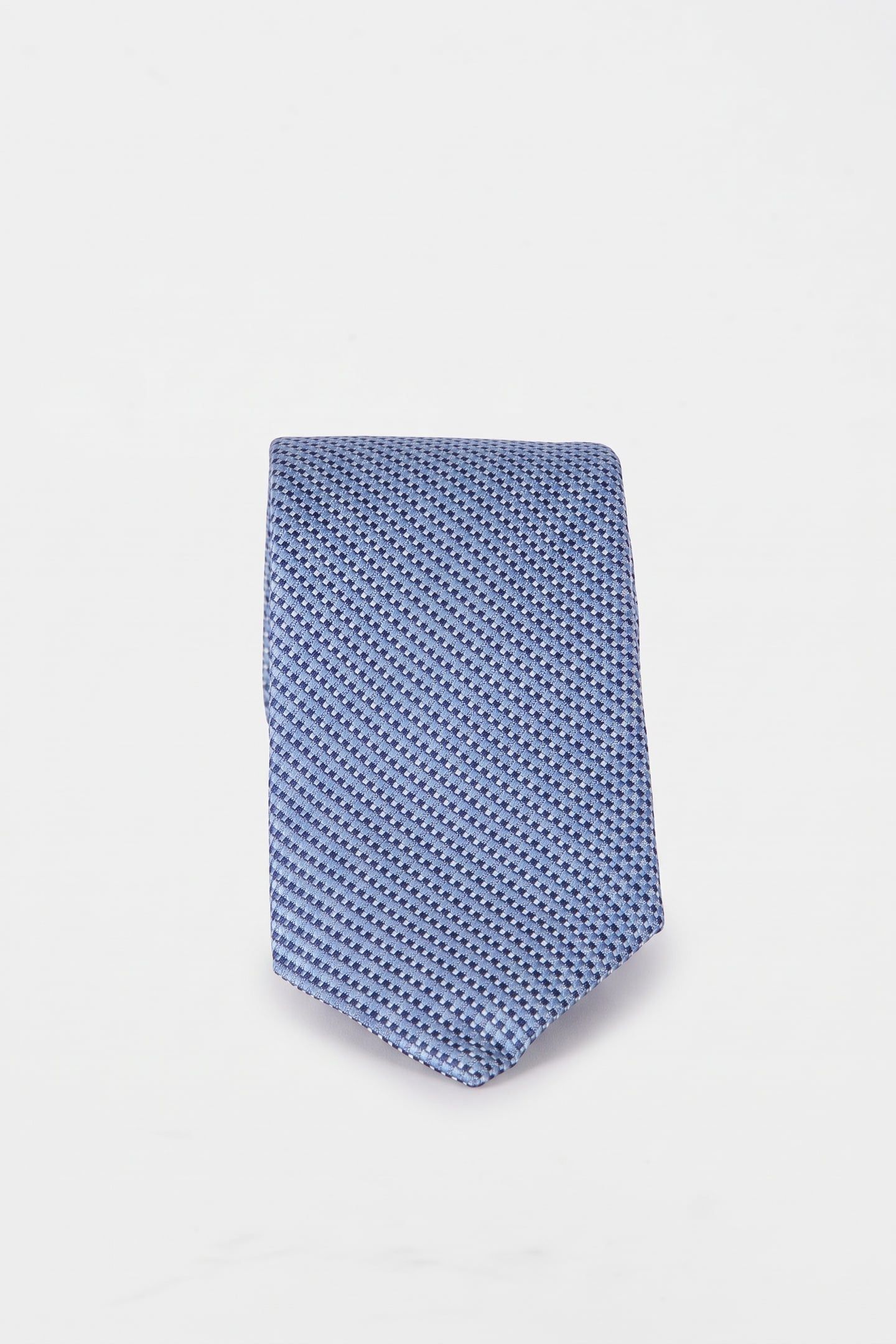SEVERN TEXTURED SOLID TIE BLUE 2