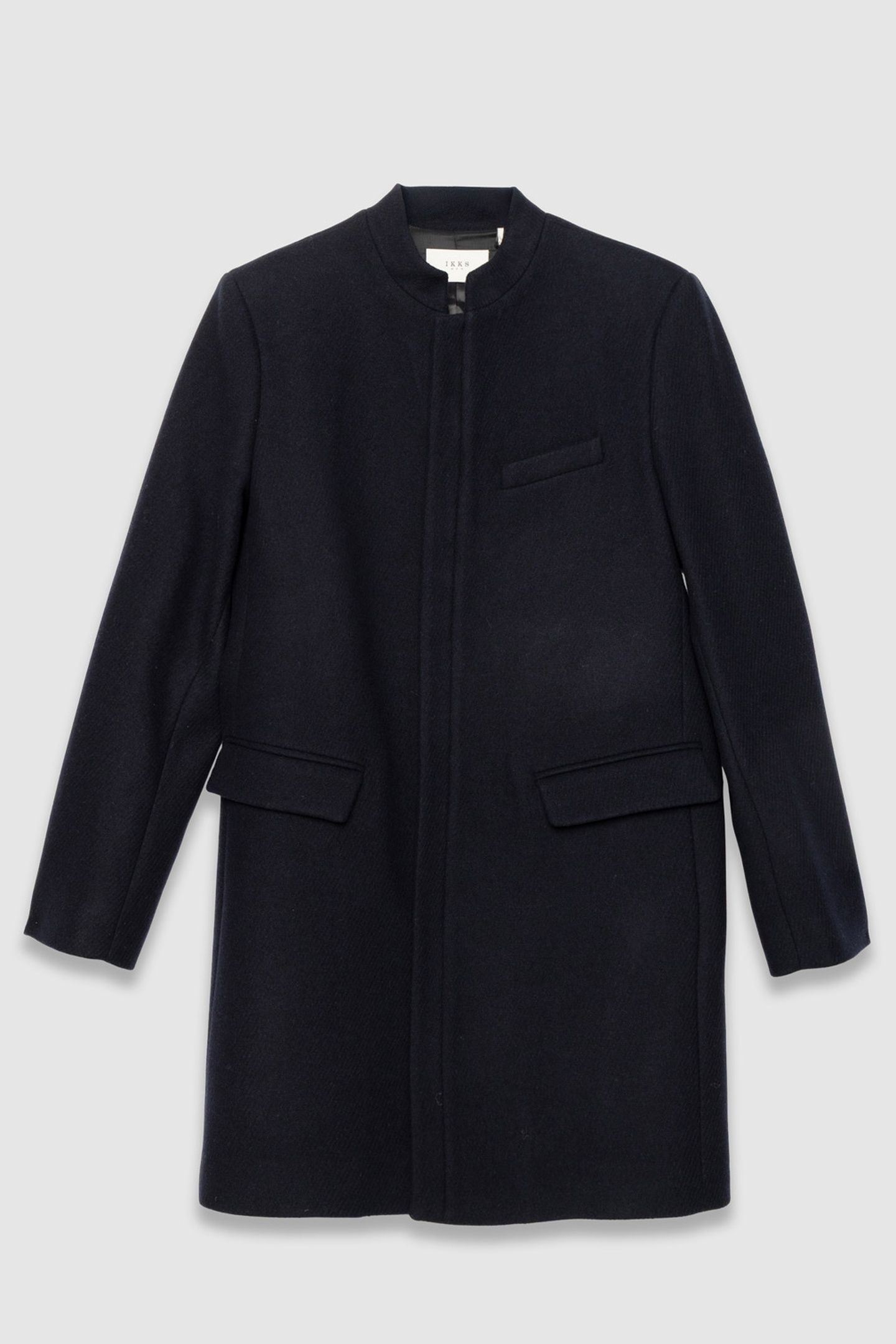 NAVY ZIPPED OFFICER COAT 4