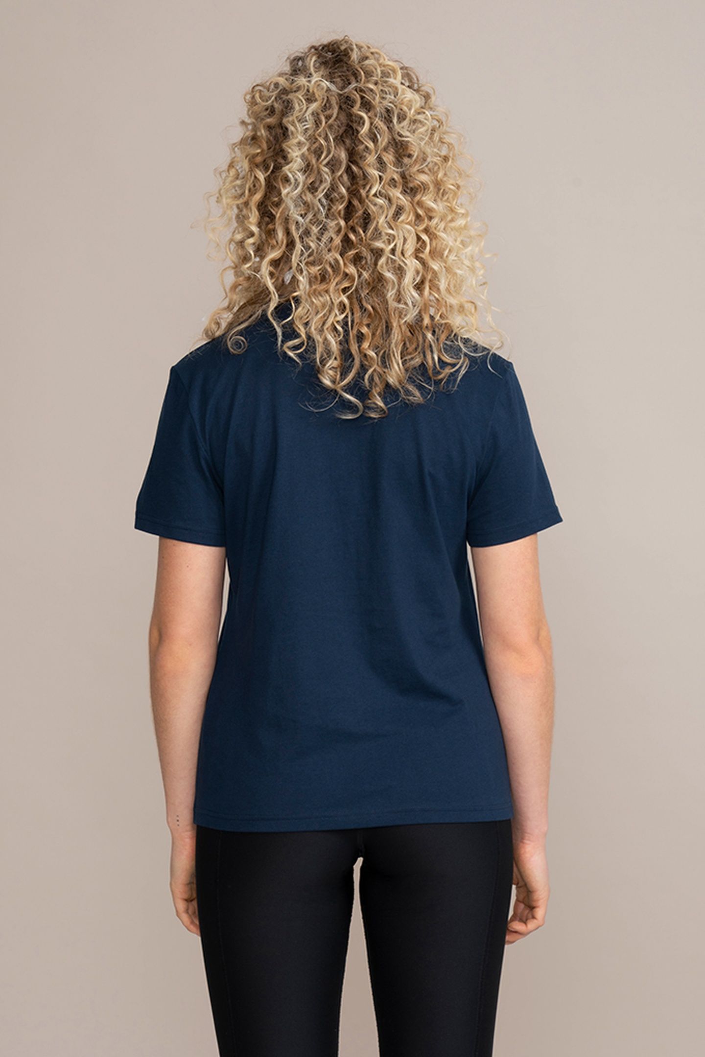 WEIGHT PLATE WOMEN'S RELAXED TEE NAVY 3
