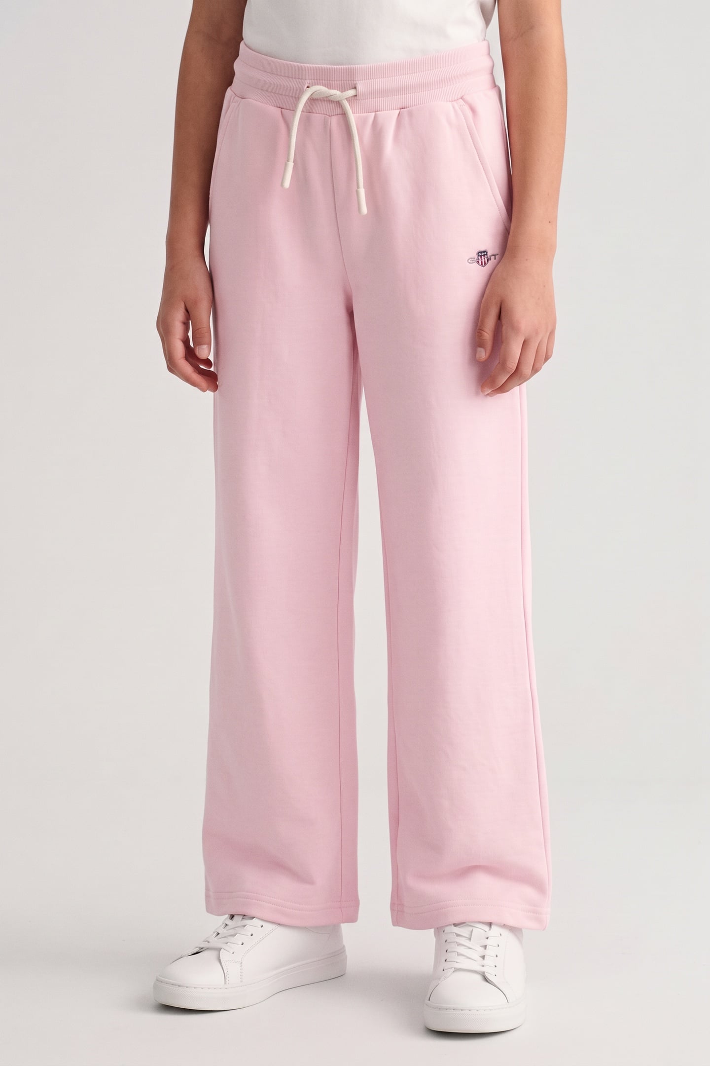 KIDS GIRLS SHIELD STRAIGHT LEG SWEATPANTS LIGHT PINK 1