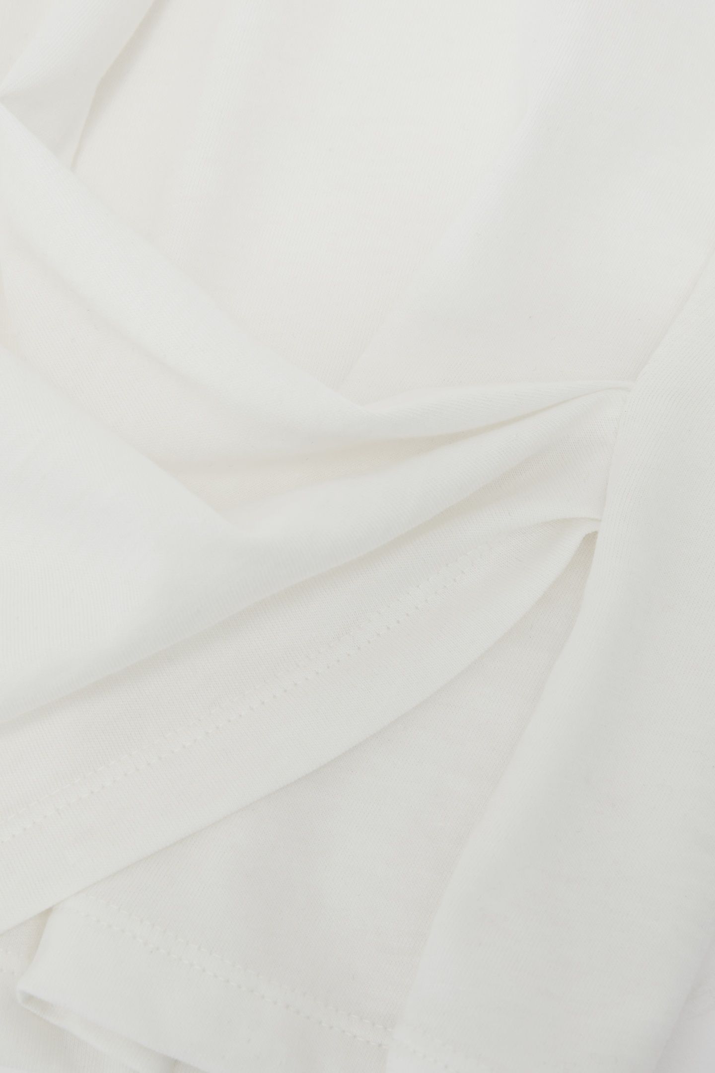 DRAPE CREW NECK T-SHIRT WHITE 6