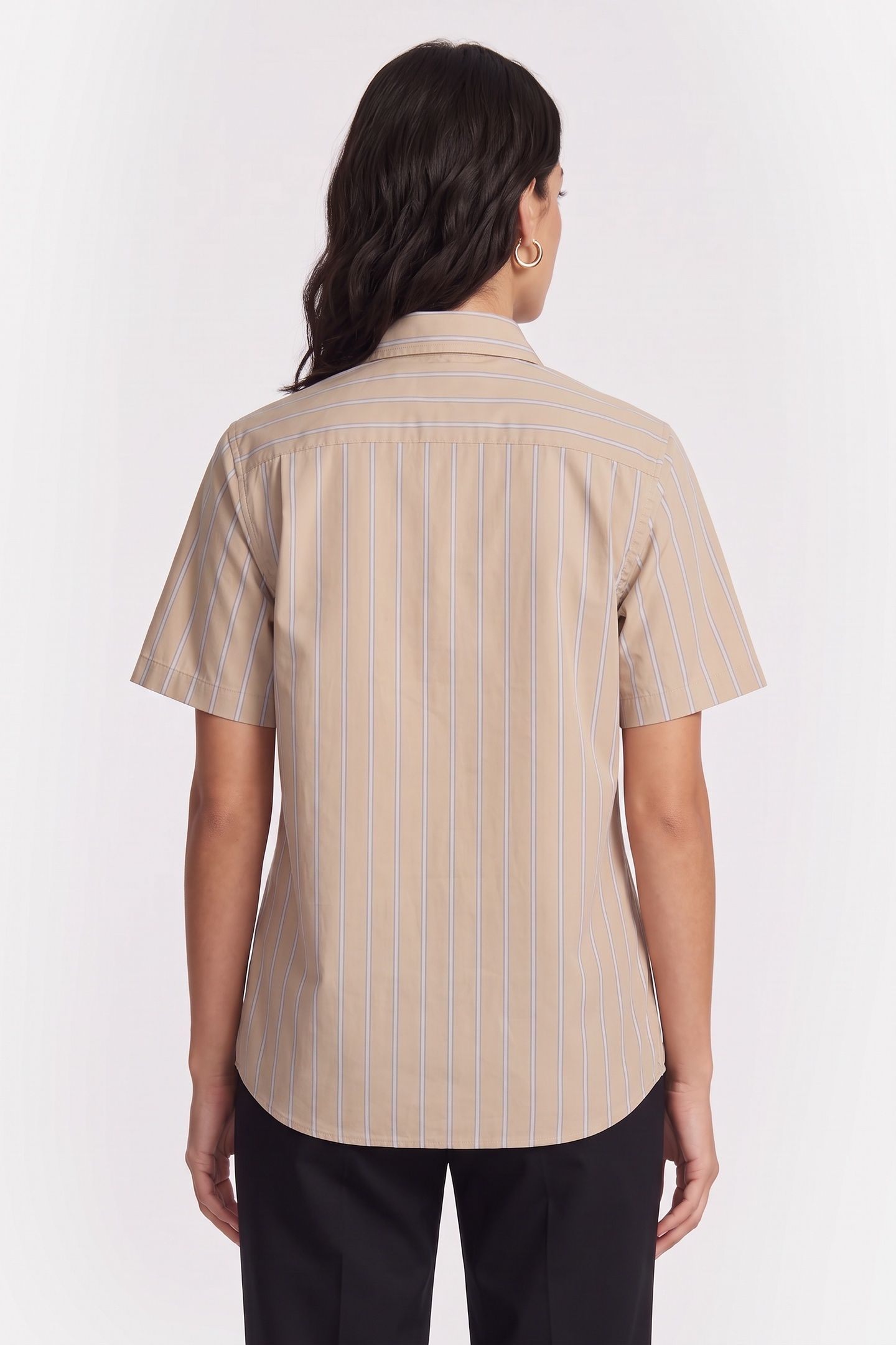 UNISEX SHIRT SHORT SLEEVE BEIGE 2