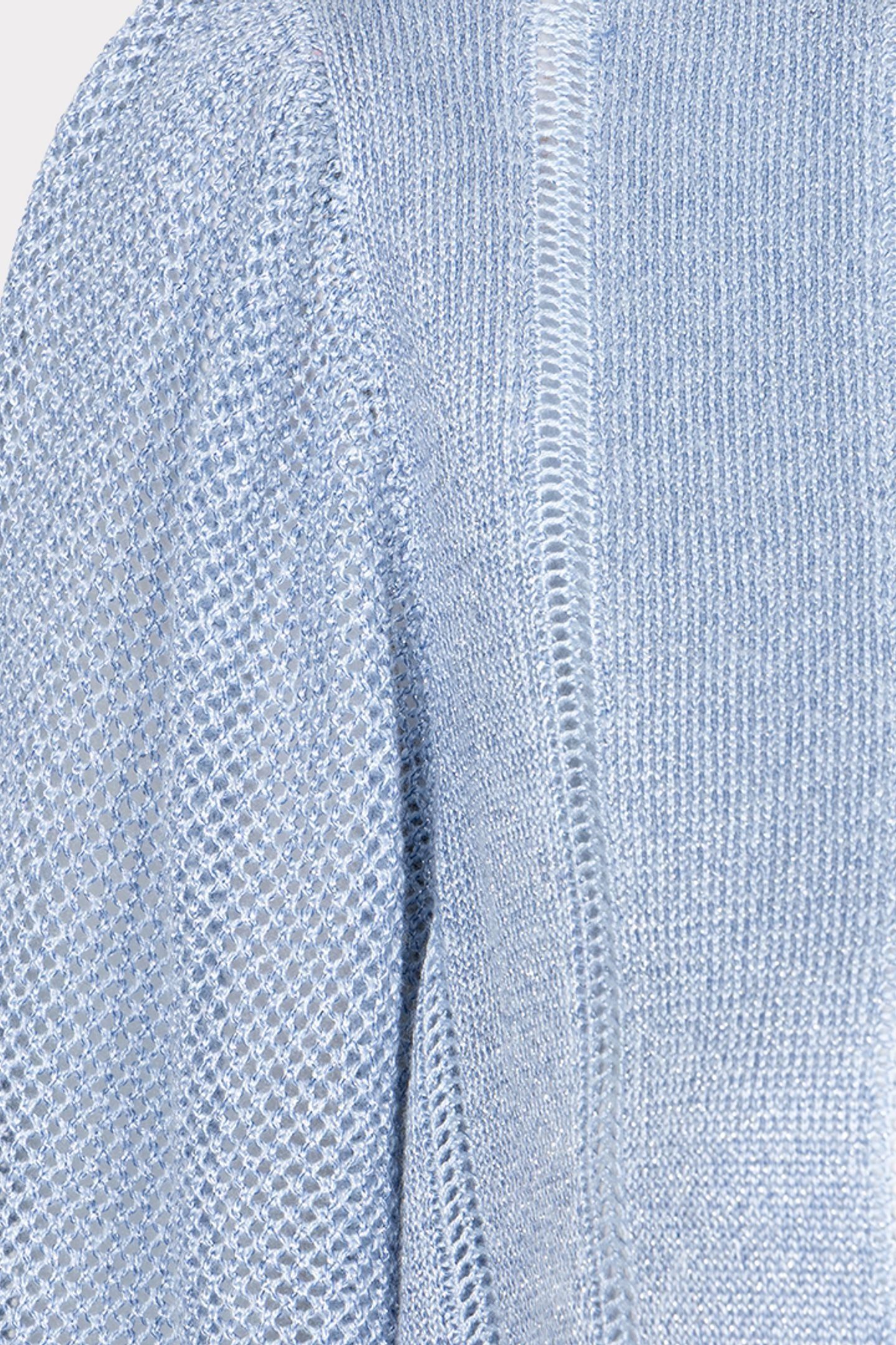 SWEATER SHORT PUFFSLEEVES LUREX BLUE 3
