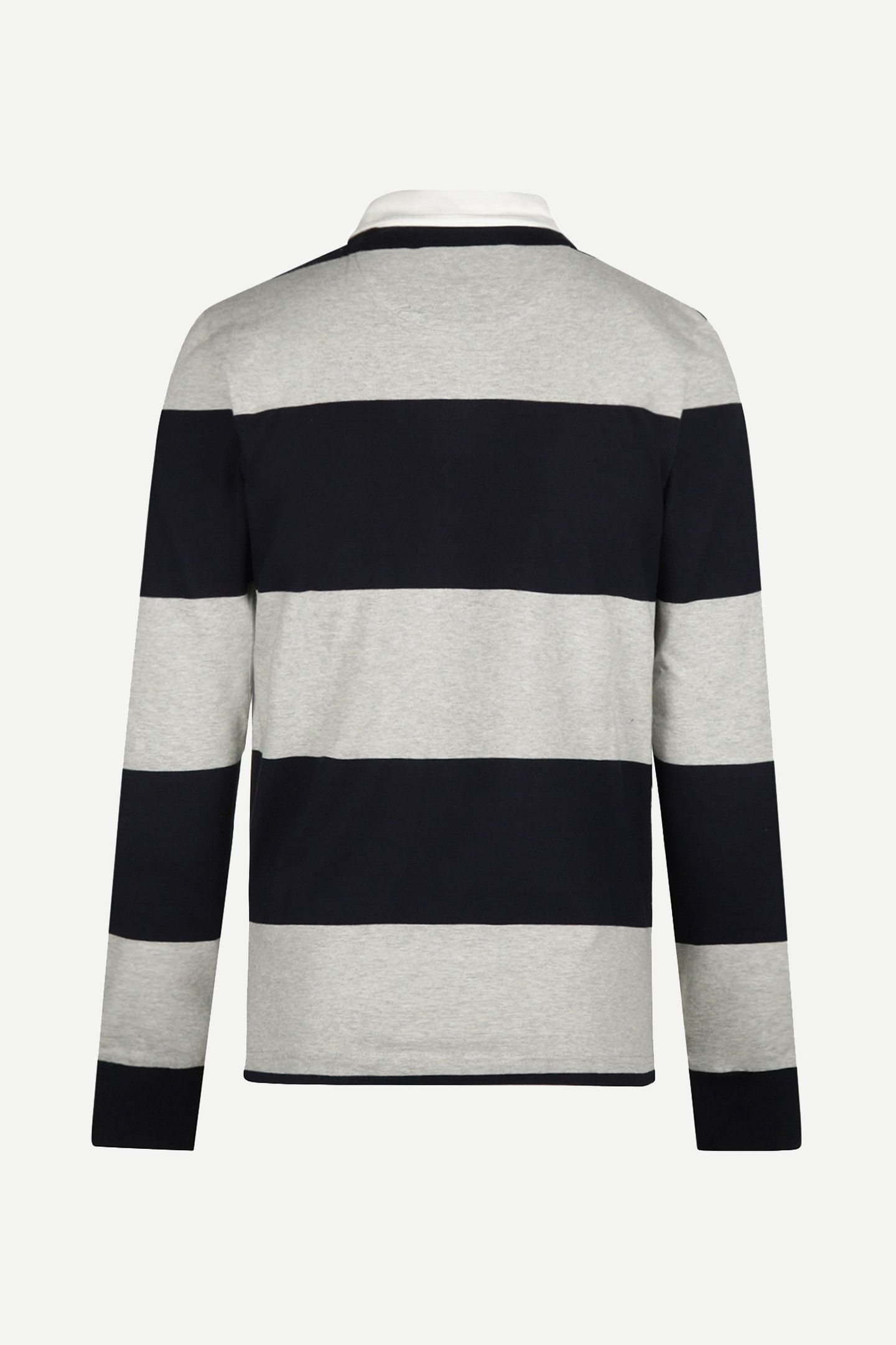 TWO STRIPE RUGBY MEDIUM GREY MELANGE 2