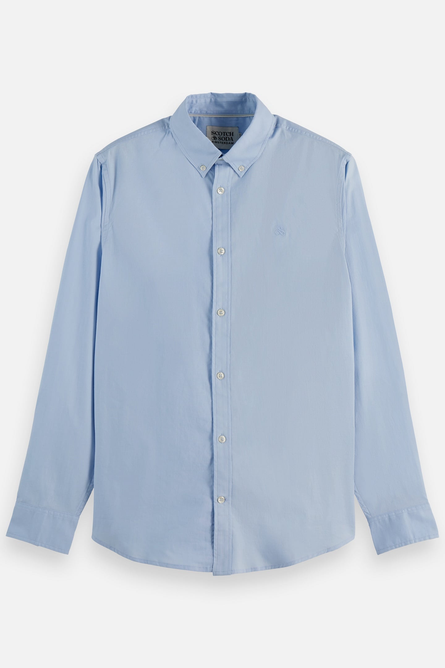 OXFORD SOLID REGULAR-FIT SHIRT MEDIUM BLUE 4