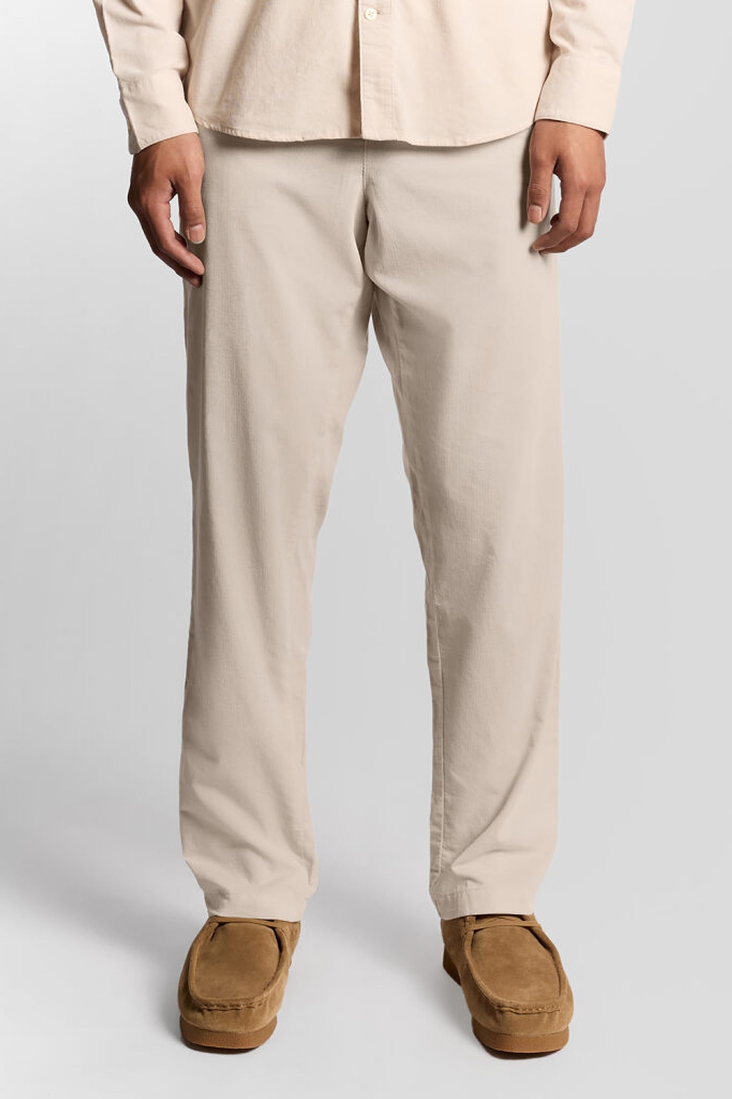 CORDUROY TROUSERS PUTTY 1