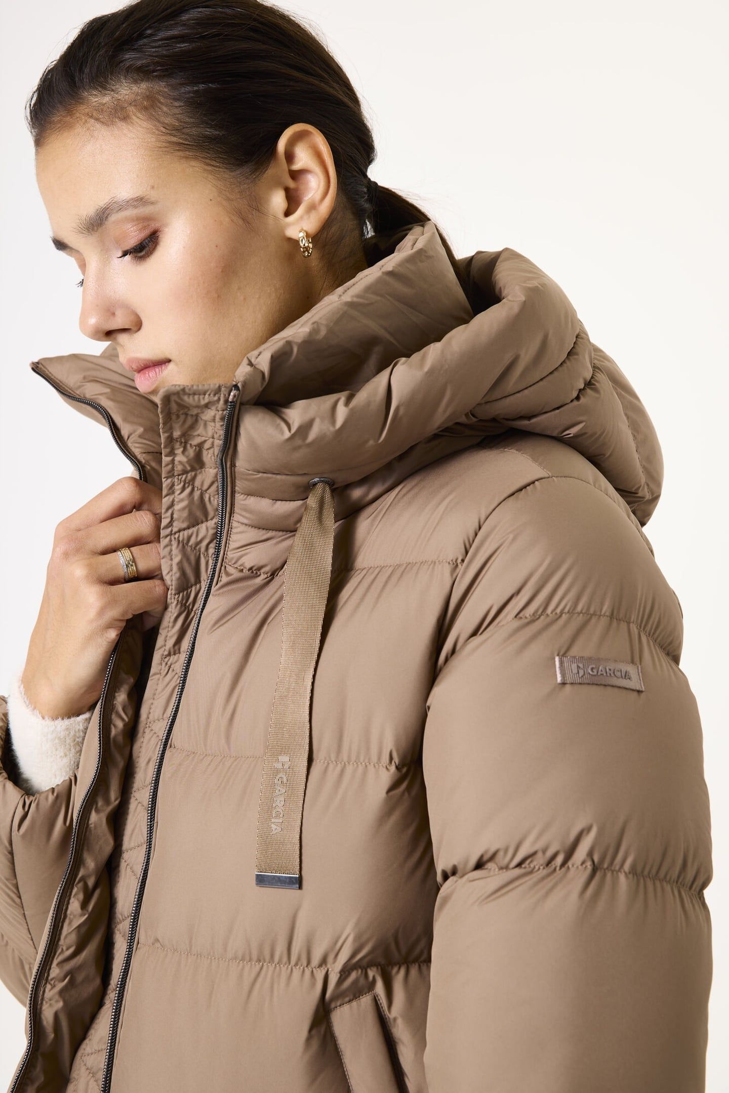 LADIES OUTDOOR JACKET WINTER TAUPE 5