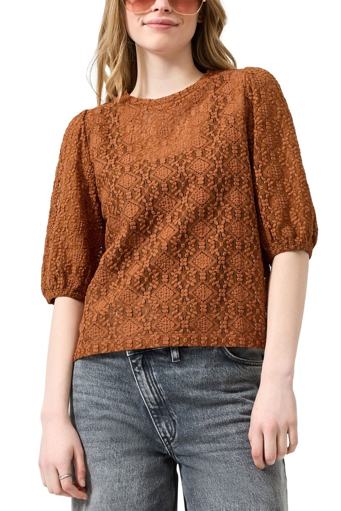 S.OLIVER-QS T-SHIRTS BROWN 1