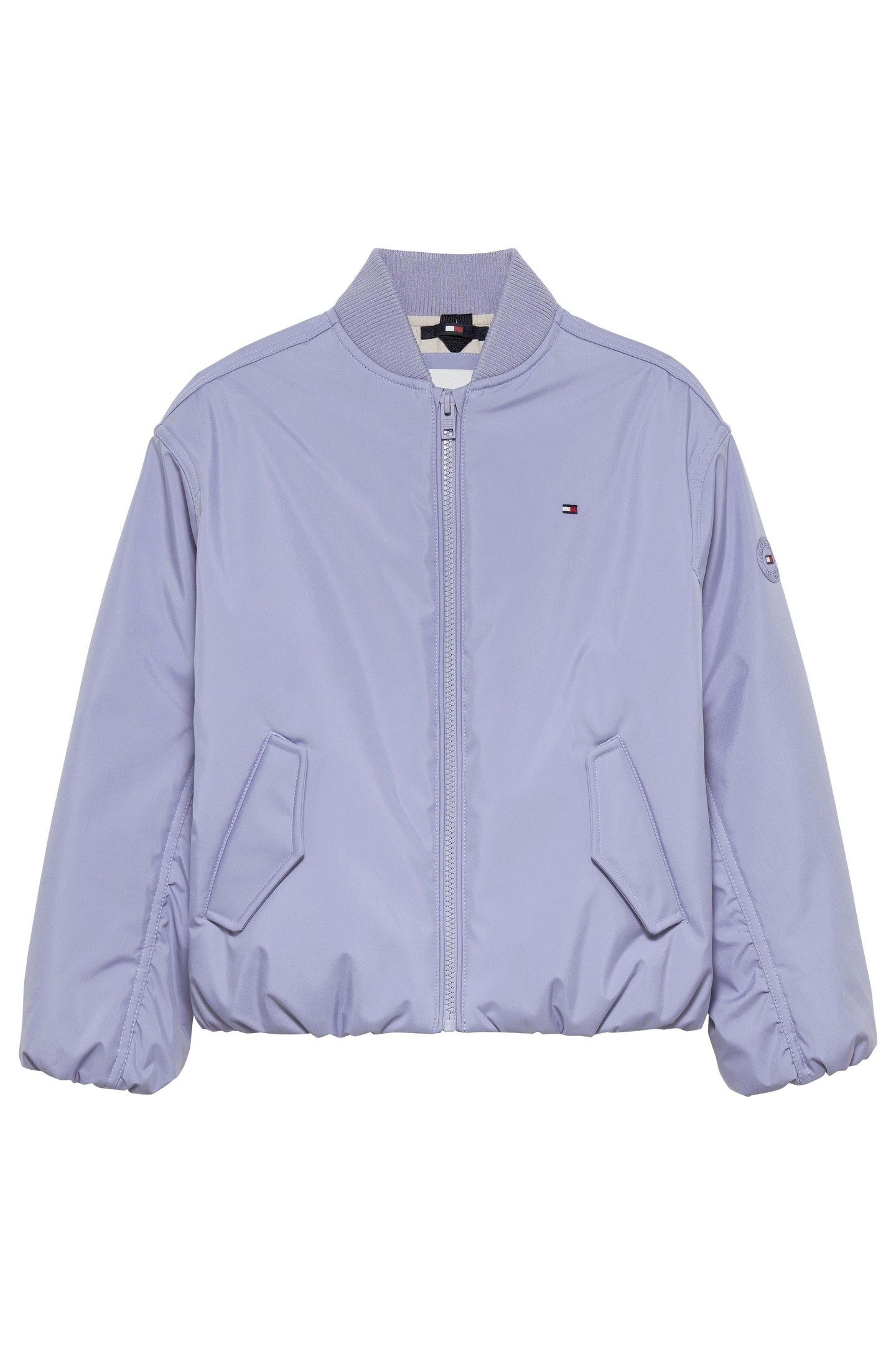GIRLS PADDED BOMBER PERIWINKLE DUSK 1