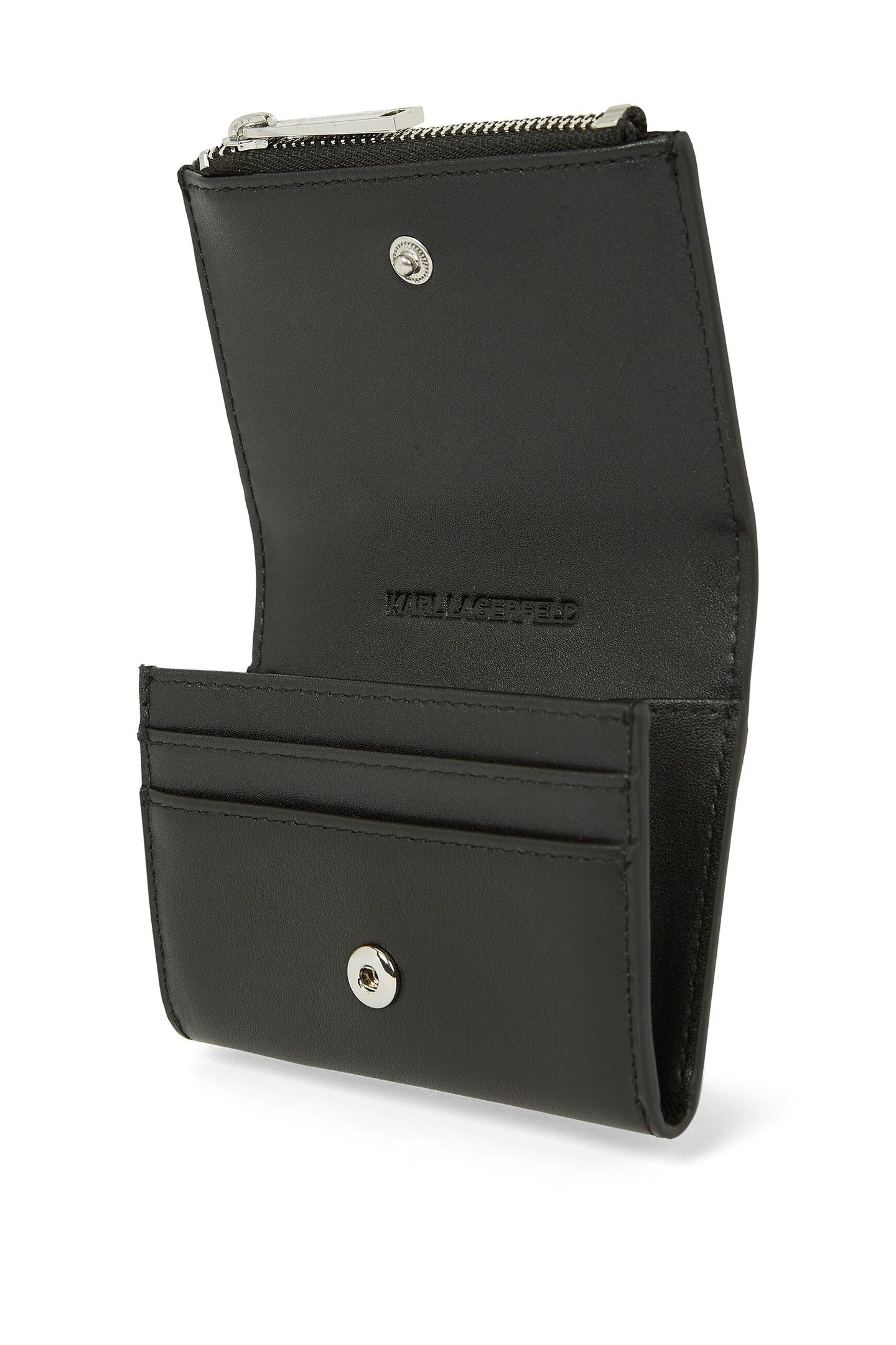 SIGNATURE LEATHER WALLET BLACK-NICKEL 2