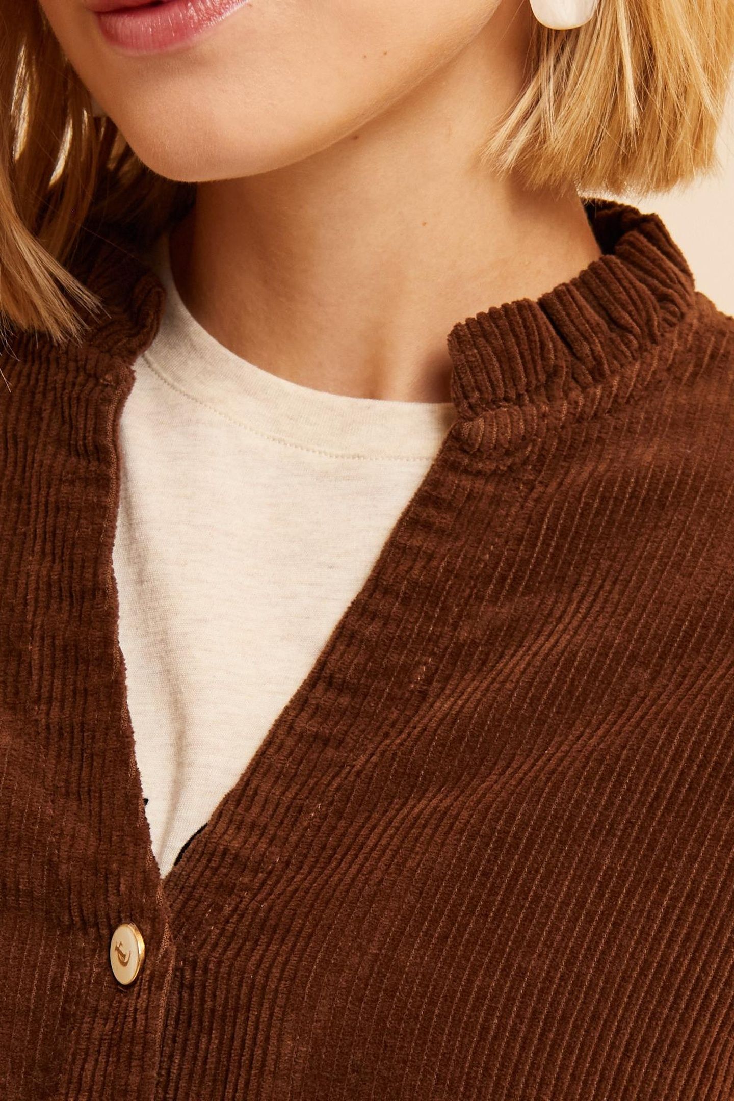 CAMEL CORDUROY DRESS 5