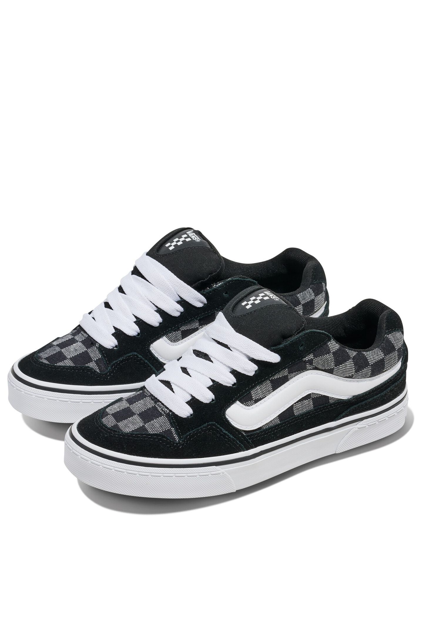 CALDRONE KNIT CHECK CHARCOAL GREY 3