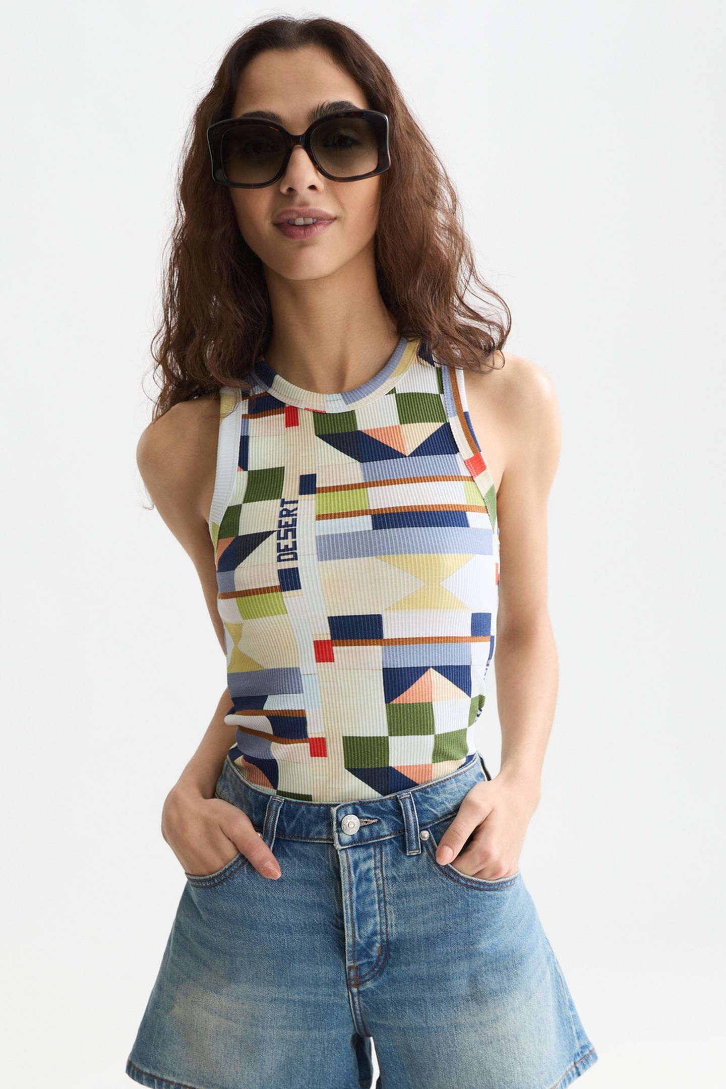 ALL OVER PRINTED TANK PATCHWORK INFINITY 6