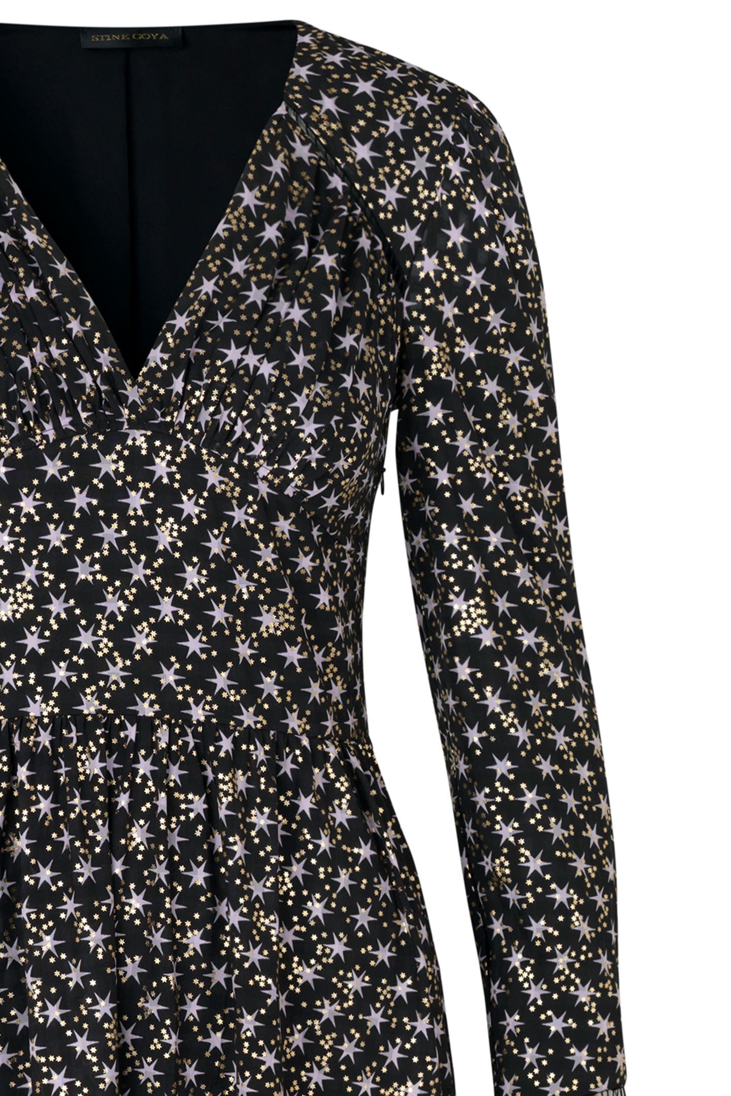 WILLIAM DRESS LONG STARS BLACK 3