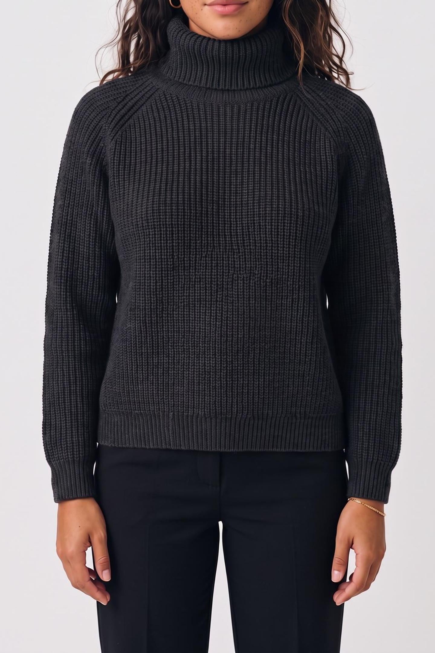 WOMEN'S ANTHRACITE SWEATER 1
