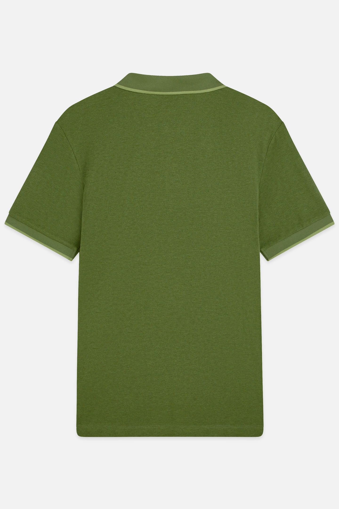 MELANGE CHEST LOGO REGULARFIT POLO DARK GREEN 2