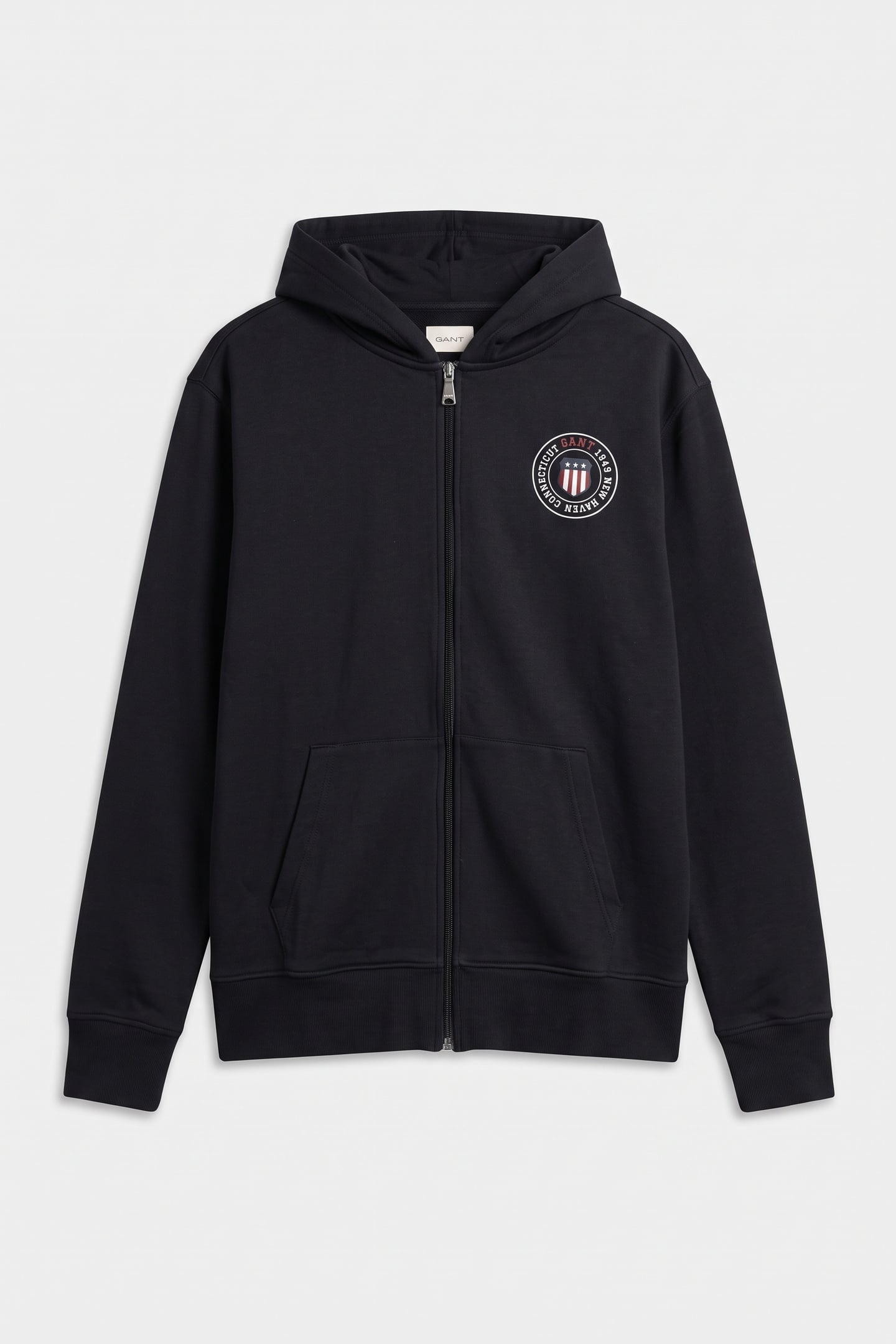 GRAPHIC FULL ZIP HOODIE BLACK 3